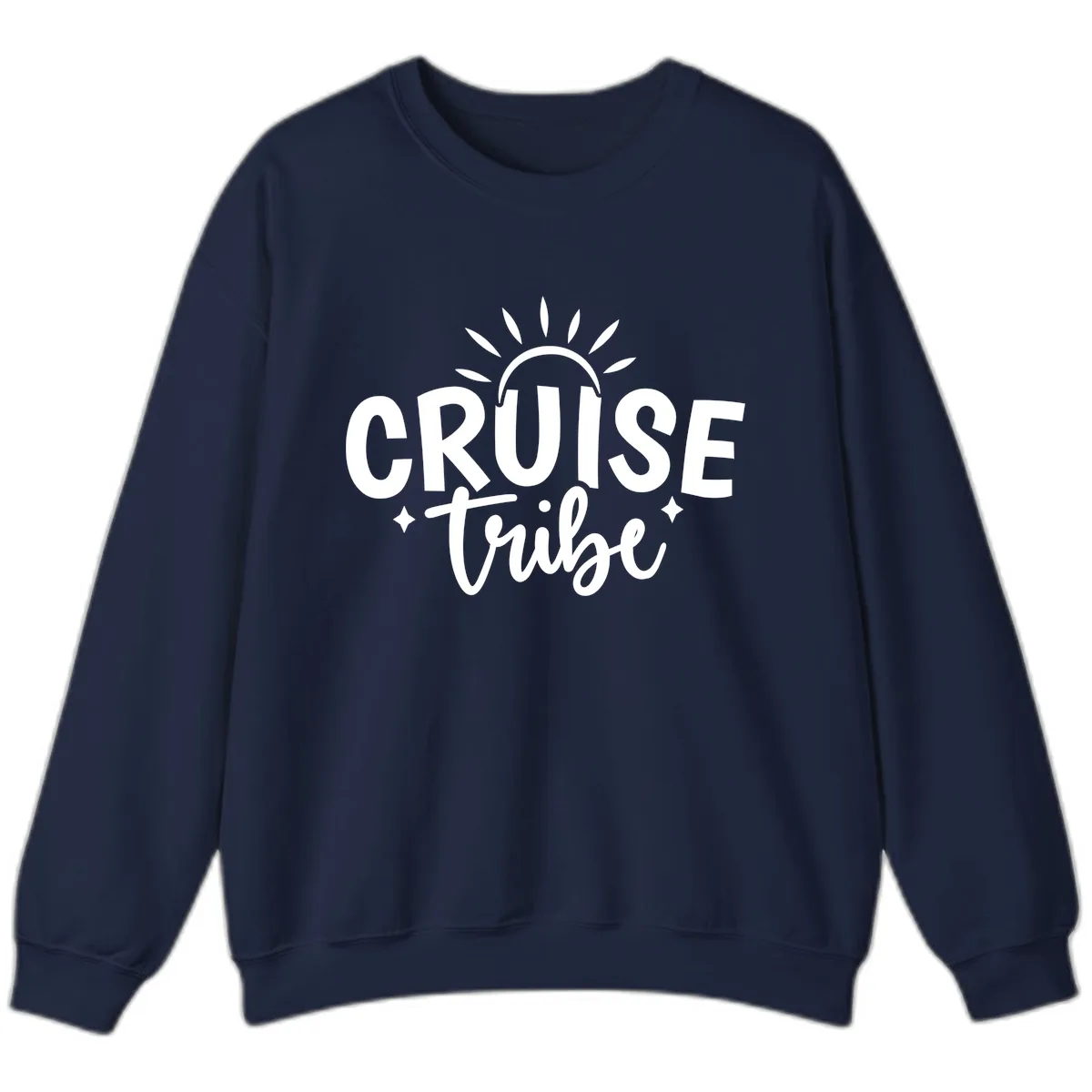 Cruise Tribe Slogan Design Sweatshirt in Navy