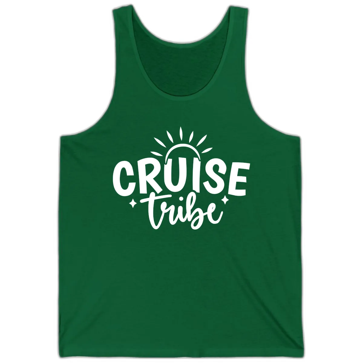 Cruise Tribe Slogan Design Tank in Kelly