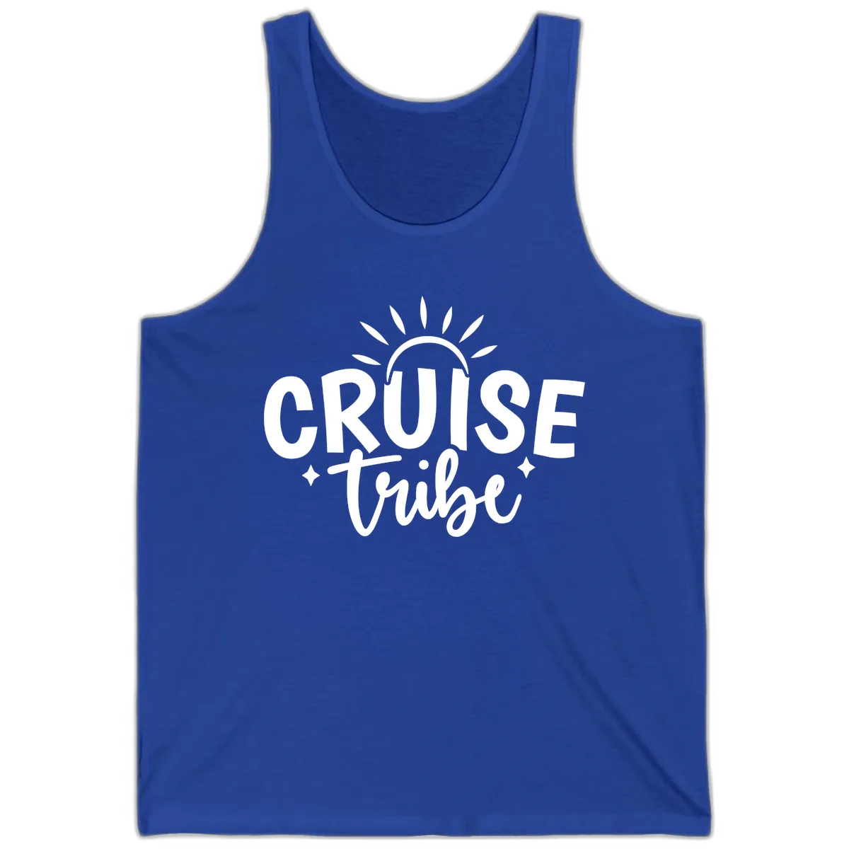 Cruise Tribe Slogan Design Tank in True Royal