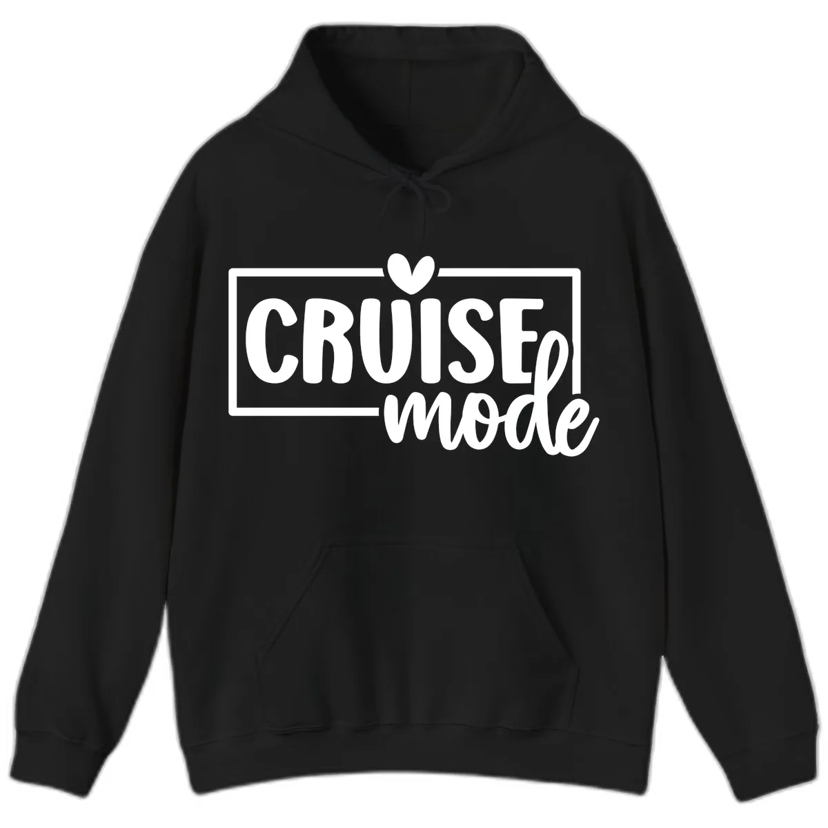 Cruise Mode Heart Hoodie in Black