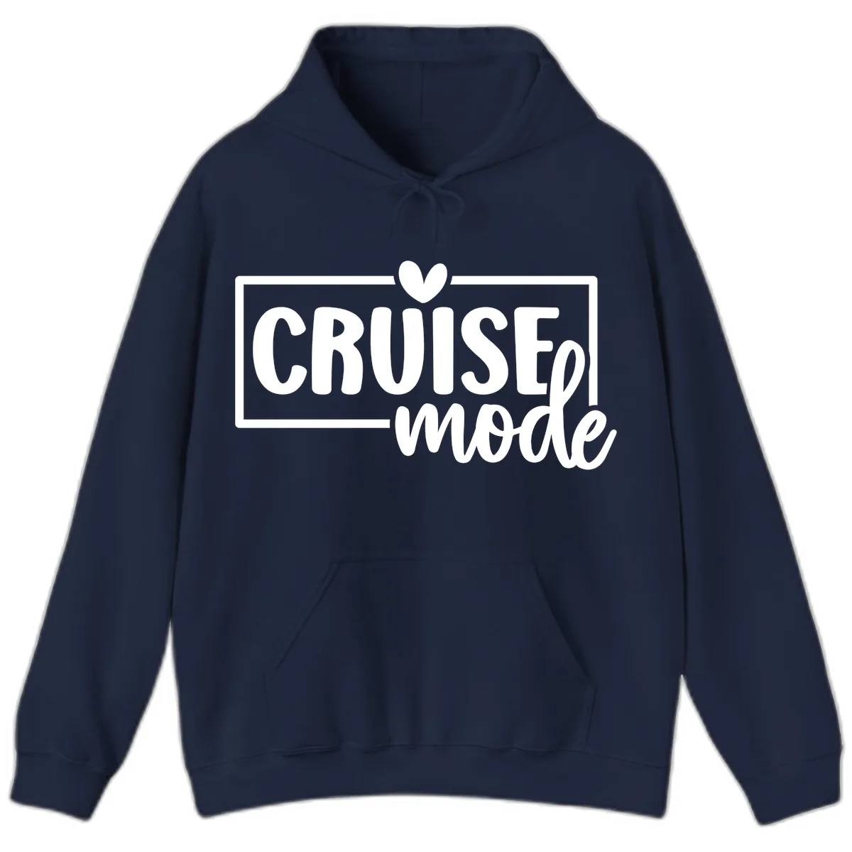 Cruise Mode Heart Hoodie in Navy