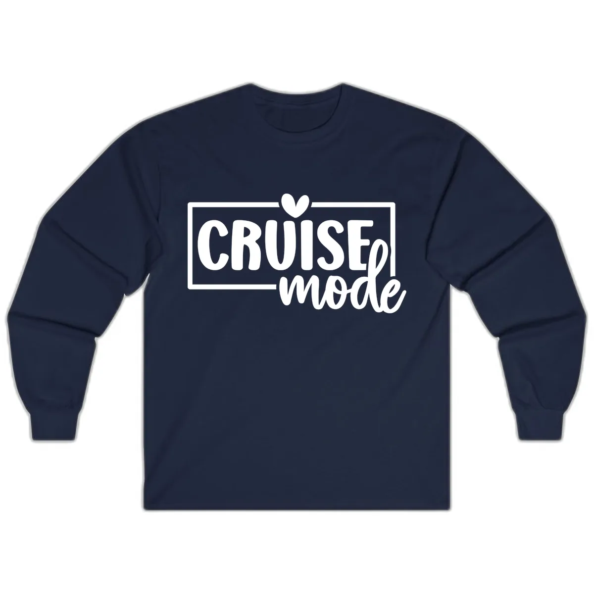 Cruise Mode Heart Long Sleeve in Navy