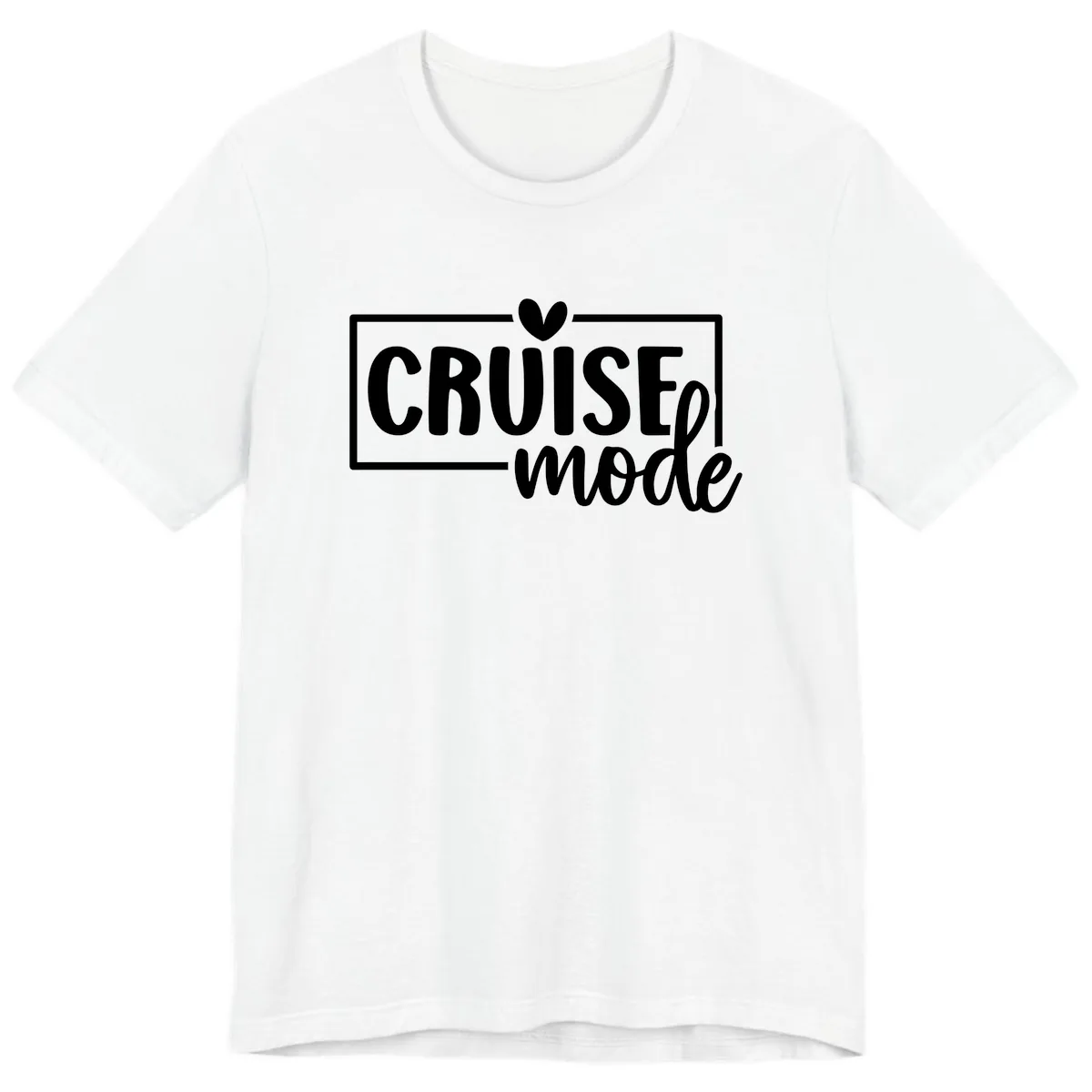 Cruise Mode Heart Premium T-Shirt in White