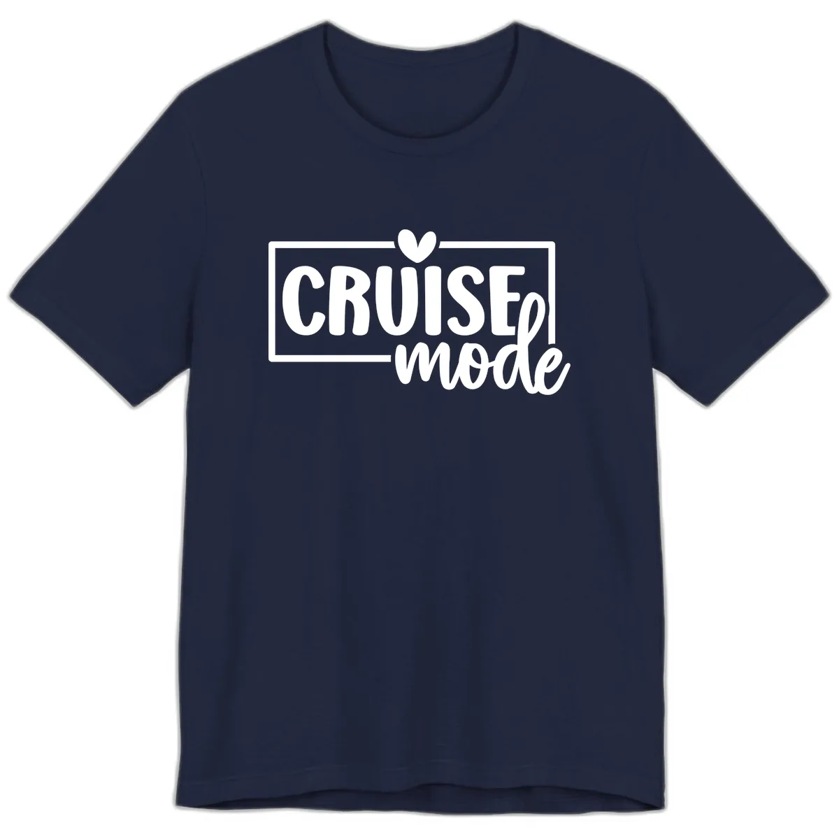 Cruise Mode Heart Premium T-Shirt in Navy