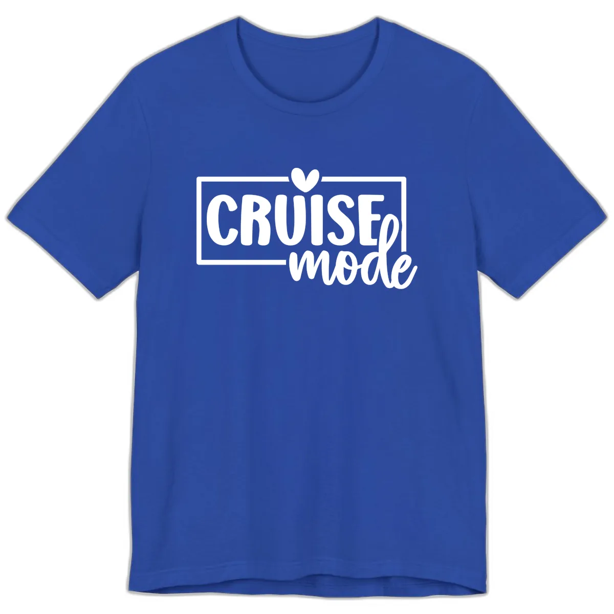 Cruise Mode Heart Premium T-Shirt in True Royal