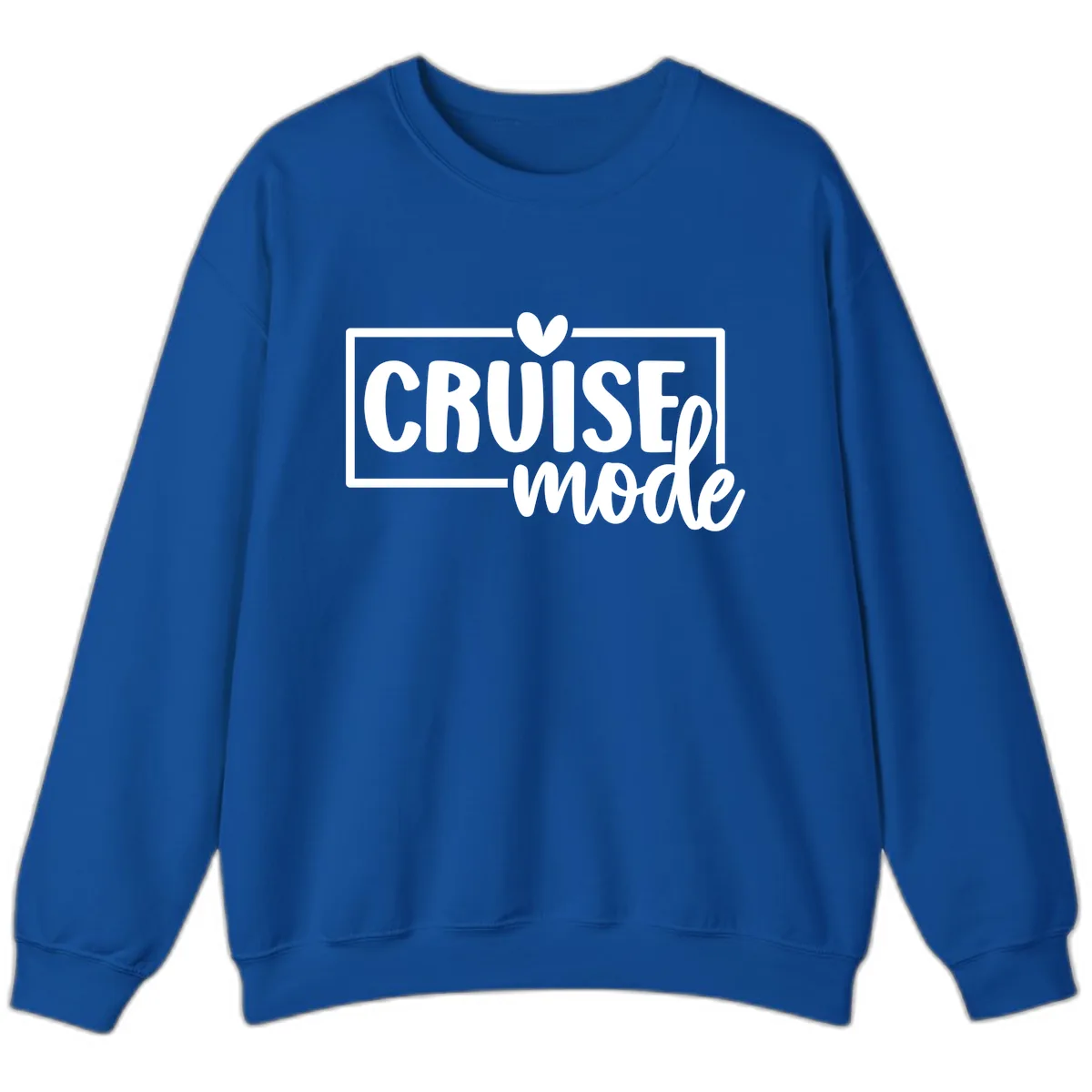 Cruise Mode Heart Sweatshirt in Royal