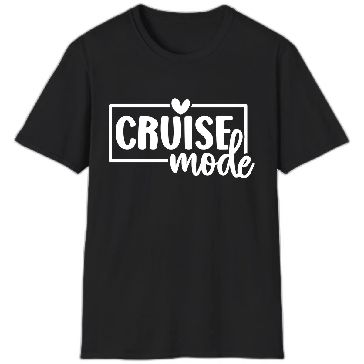 Cruise Mode Heart T-Shirt in Black