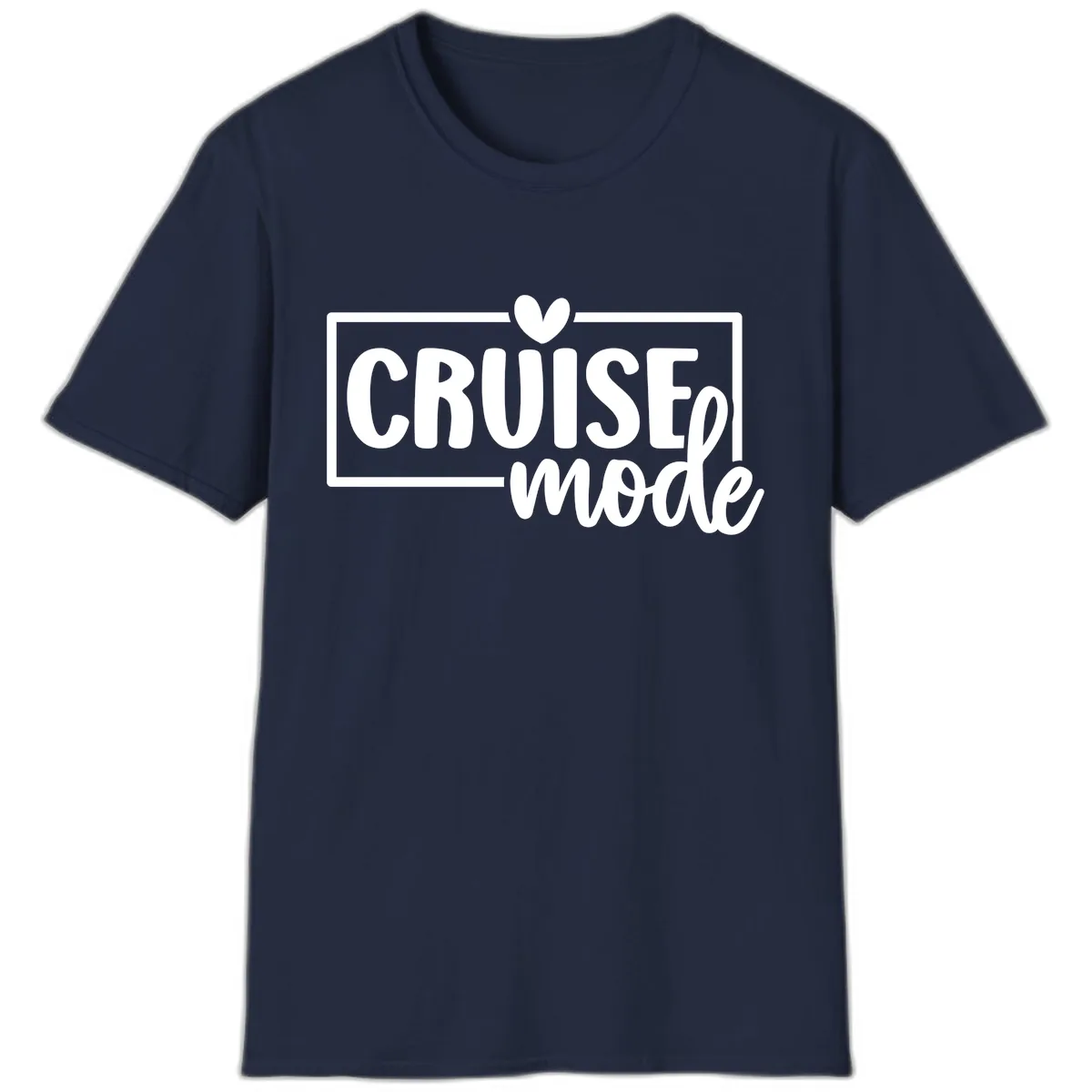 Cruise Mode Heart T-Shirt in Navy