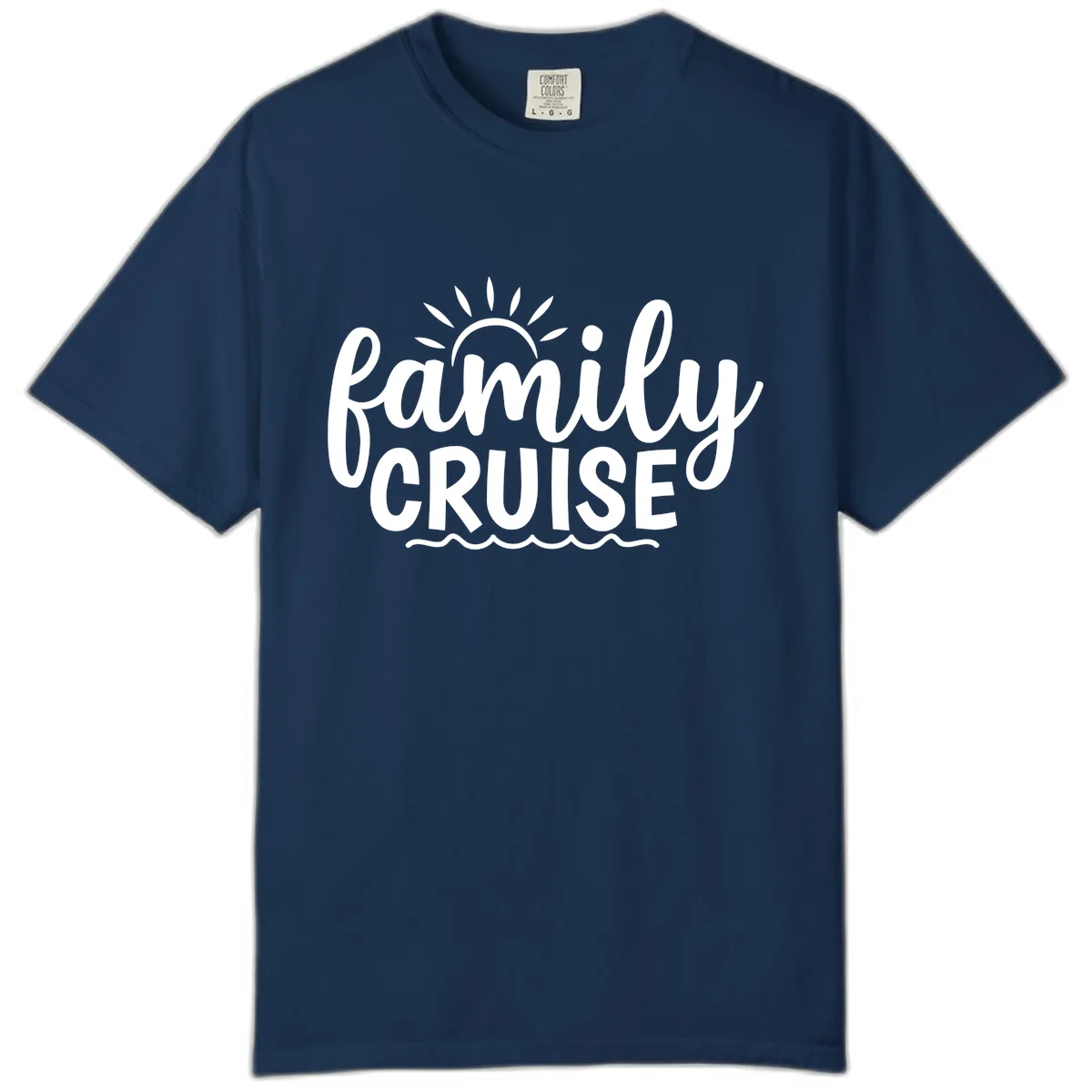 Family Cruise Vacation Fun Comfort Color in Navy