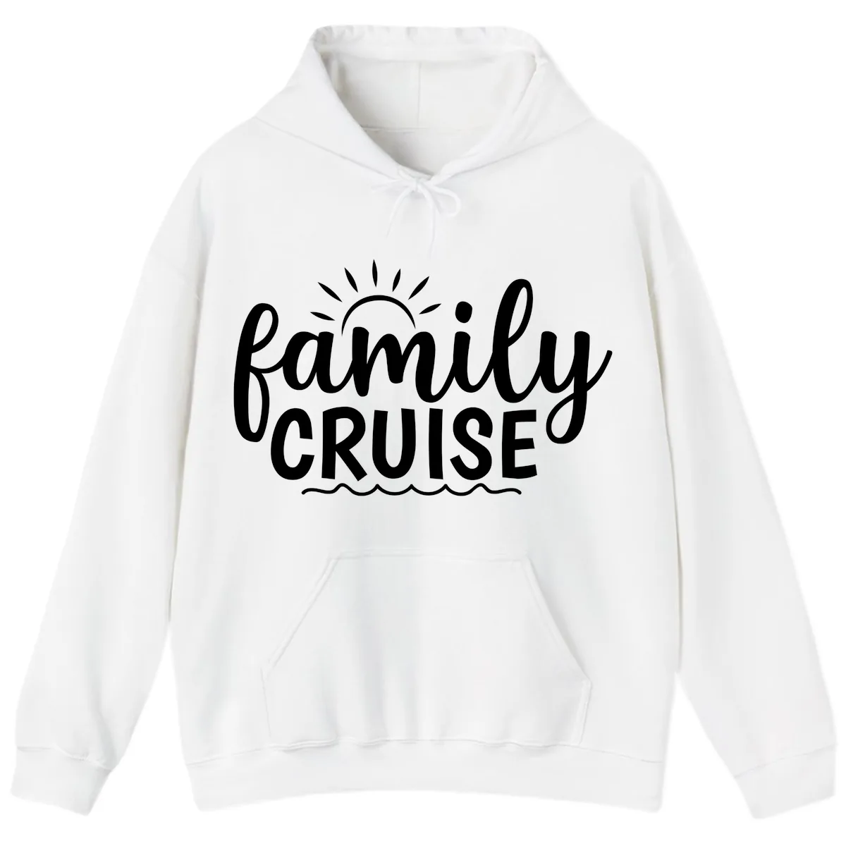 Family Cruise Vacation Fun Hoodie in White