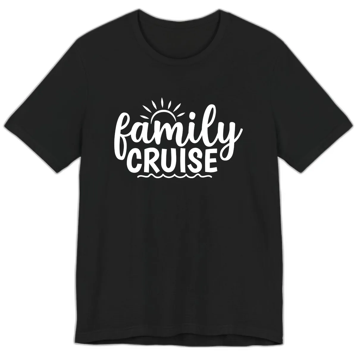 Family Cruise Vacation Fun Premium T-Shirt in Black