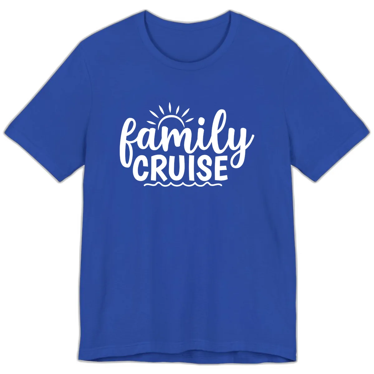 Family Cruise Vacation Fun Premium T-Shirt in True Royal