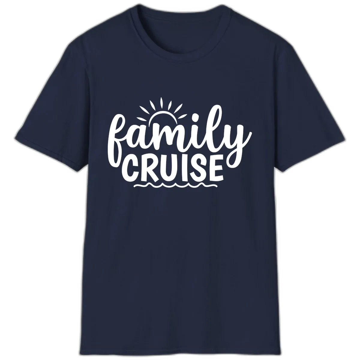Family Cruise Vacation Fun T-Shirt in Navy