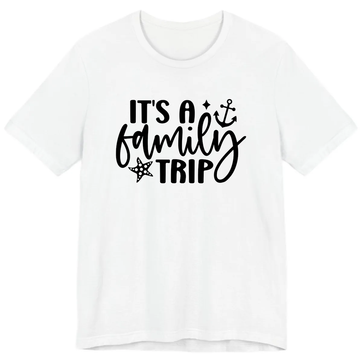 It's A Family Trip Cruise Design Premium T-Shirt in White