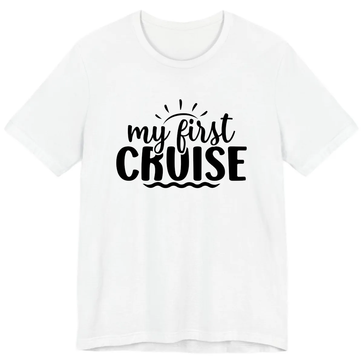 My First Cruise Announcement Premium T-Shirt in White