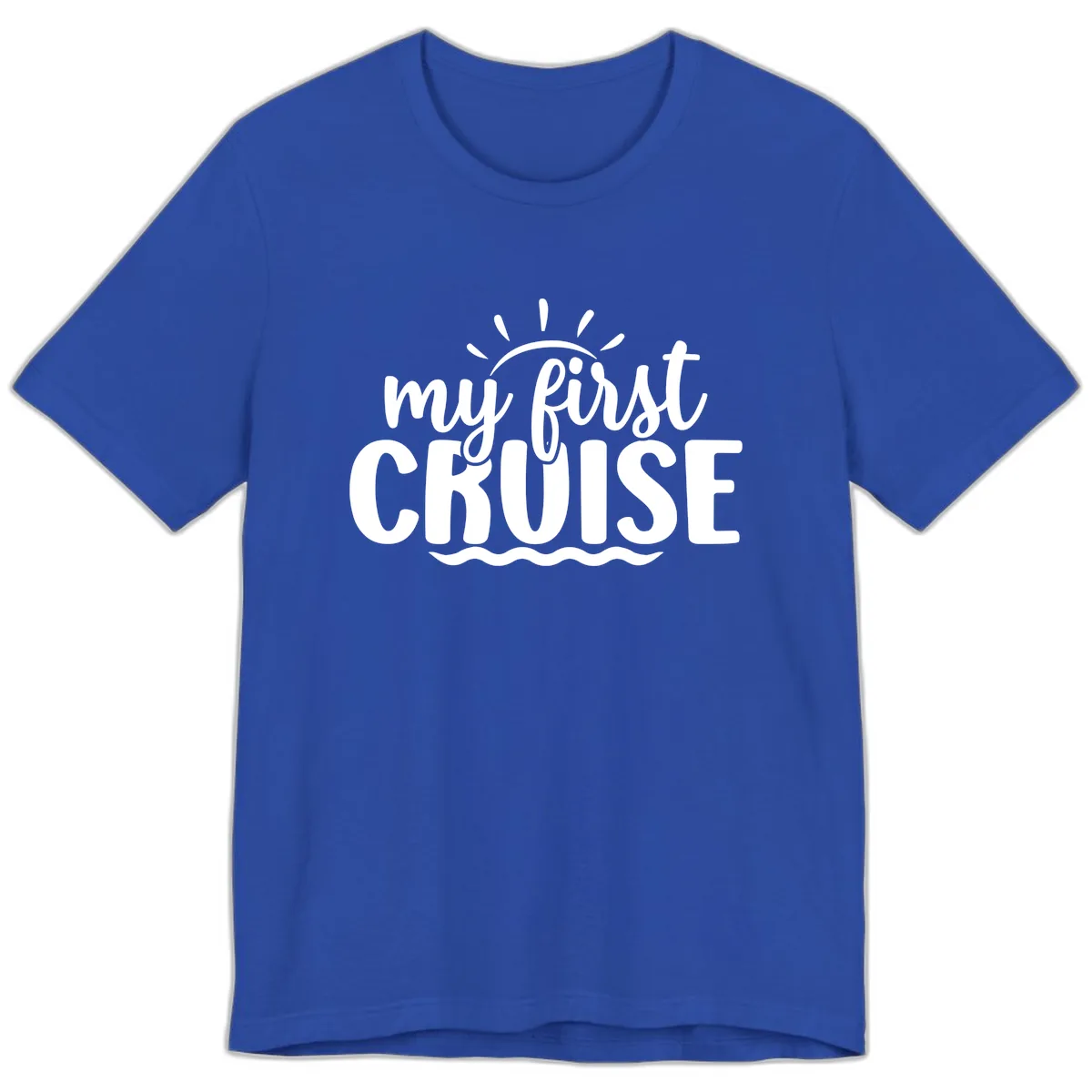 My First Cruise Announcement Premium T-Shirt in True Royal