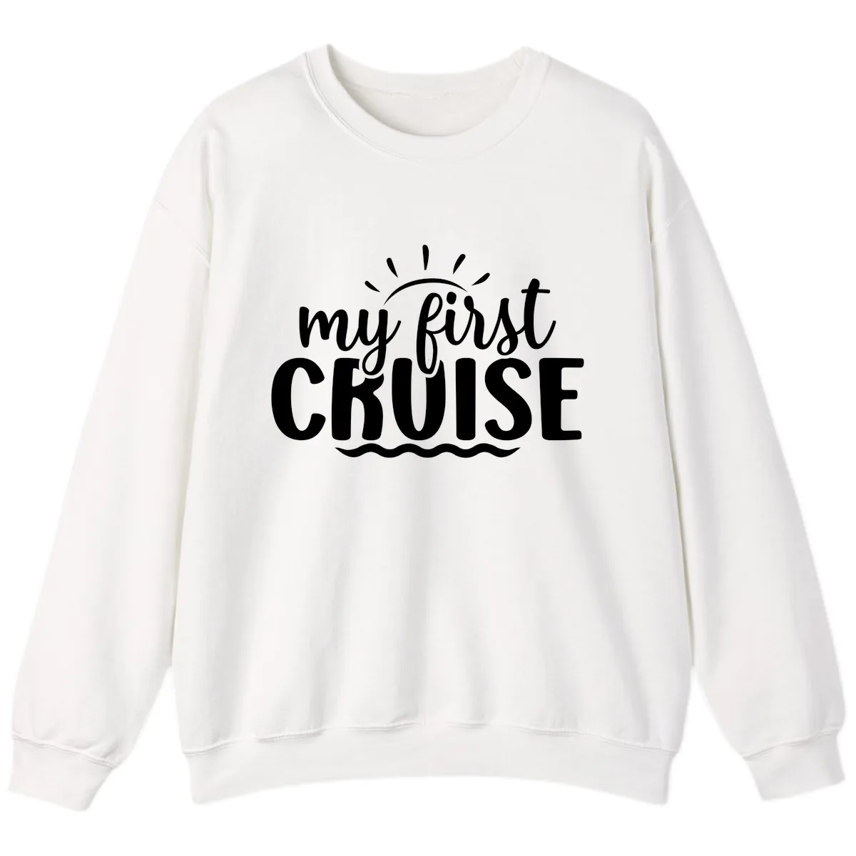My First Cruise Announcement Sweatshirt in White