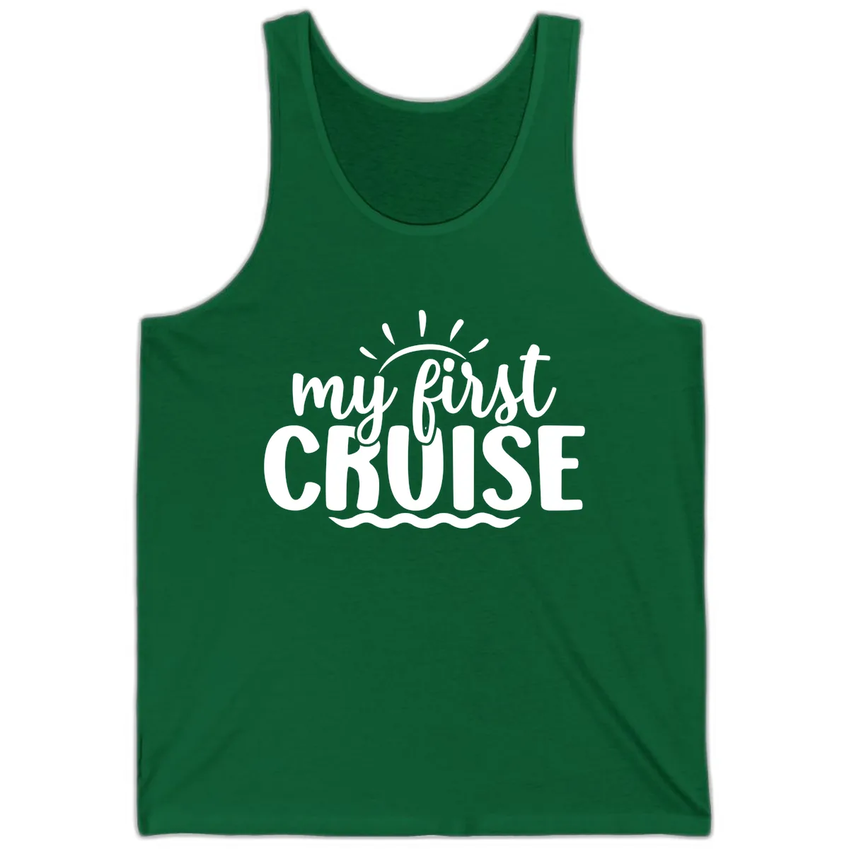 My First Cruise Announcement Tank in Kelly