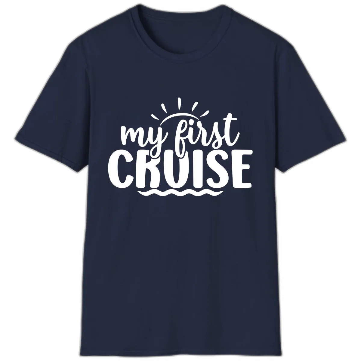 My First Cruise Announcement T-Shirt in Navy