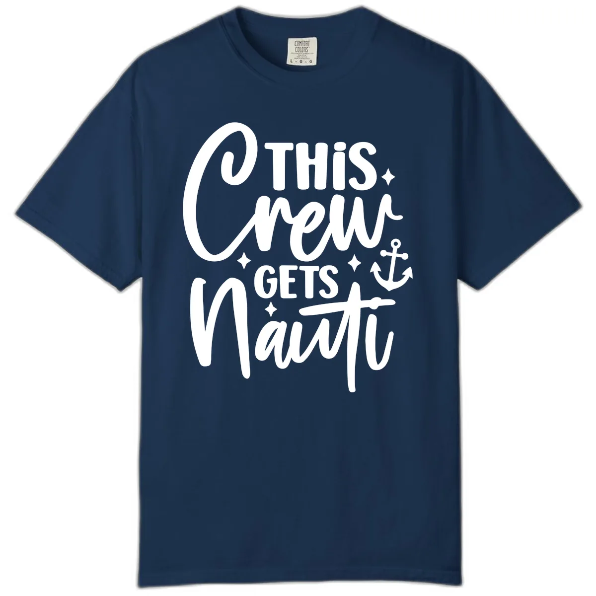 This Crew Gets Nauti Cruise Design Comfort Color in Navy