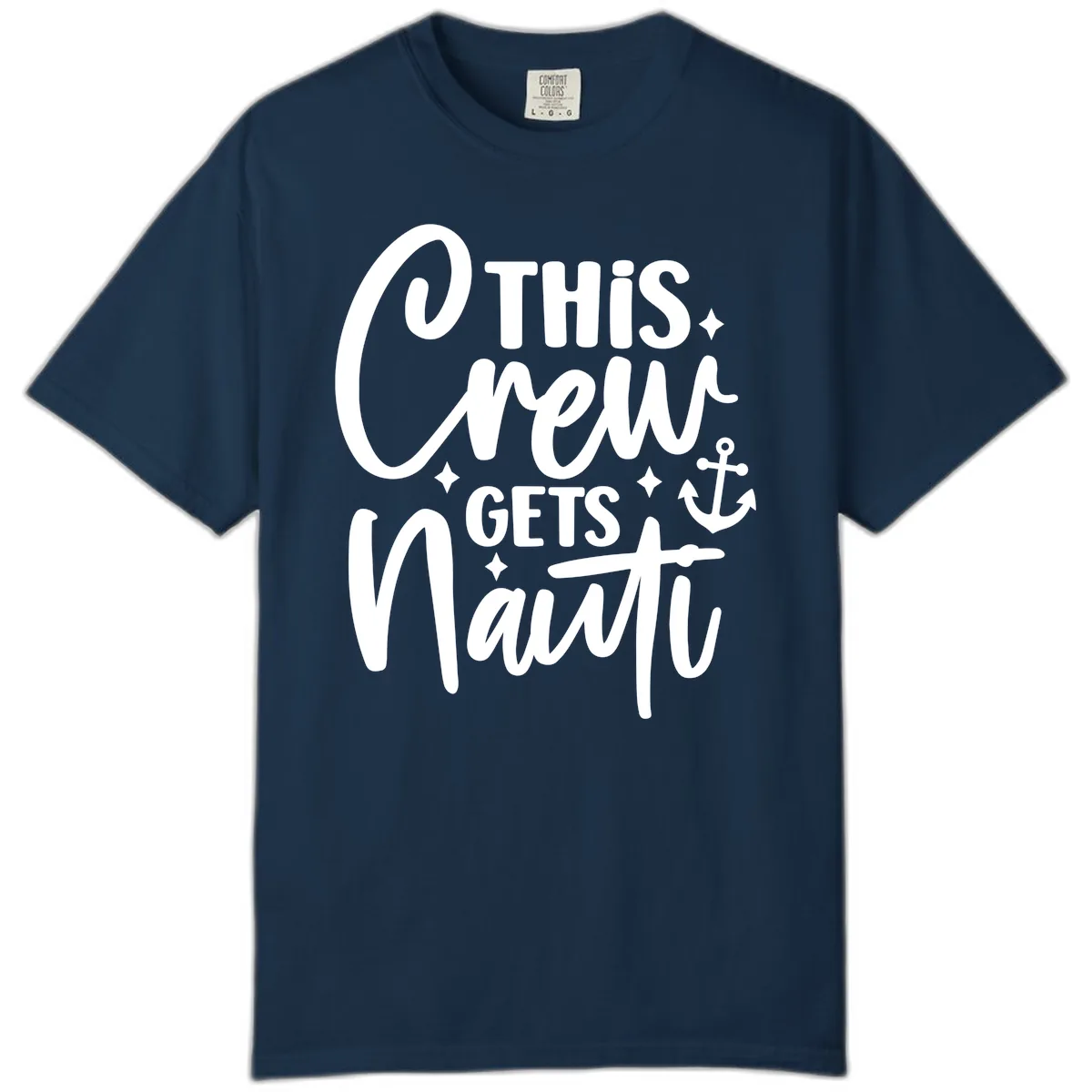 This Crew Gets Nauti Cruise Design Comfort Color in True Navy