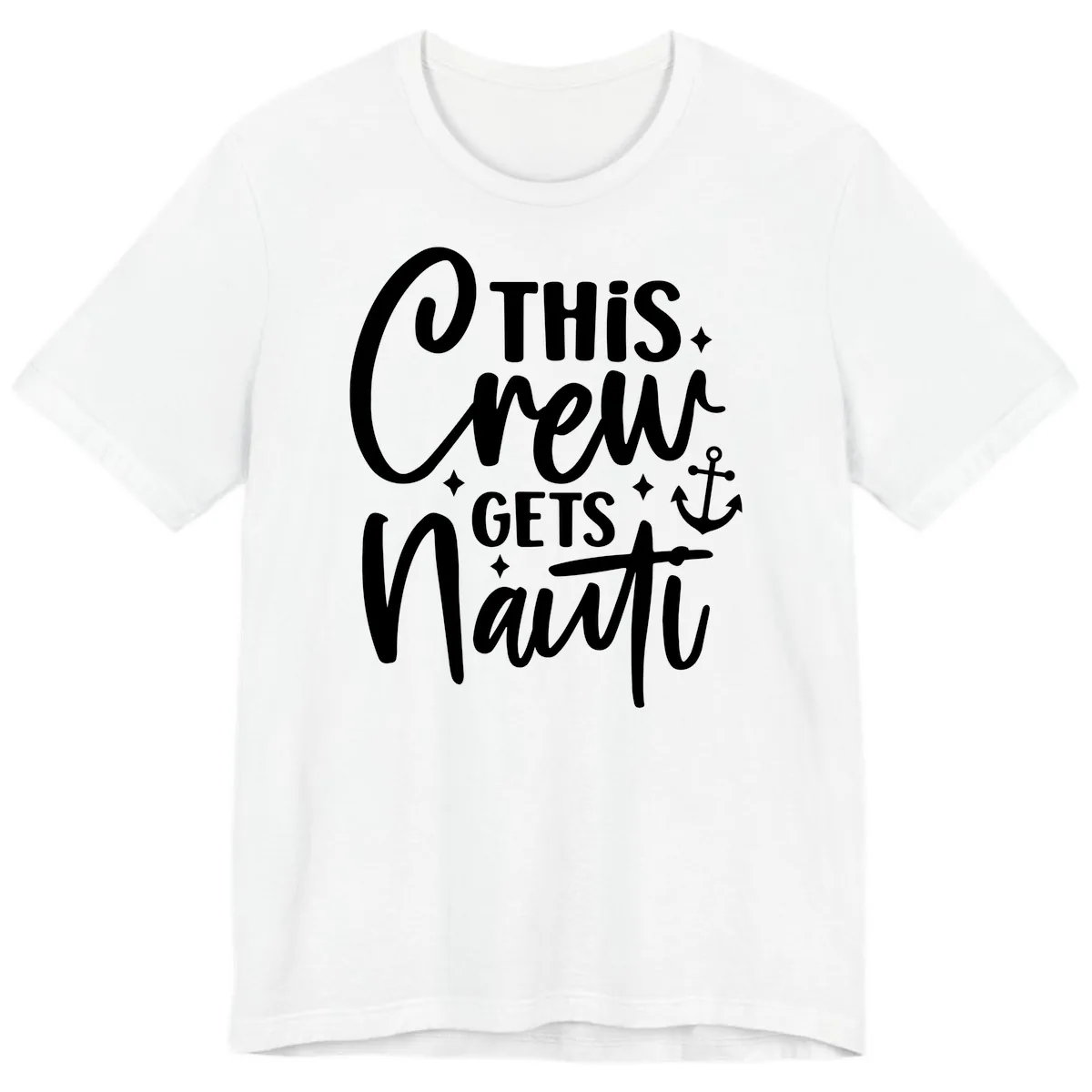 This Crew Gets Nauti Cruise Design Premium T-Shirt in White