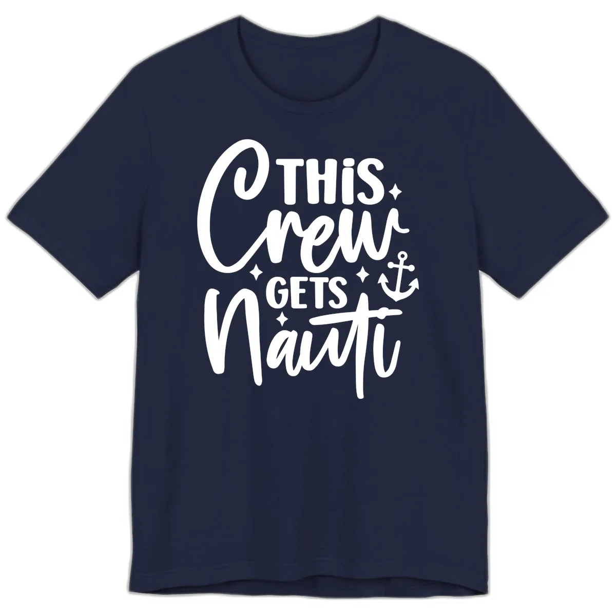 This Crew Gets Nauti Cruise Design Premium T-Shirt in Navy