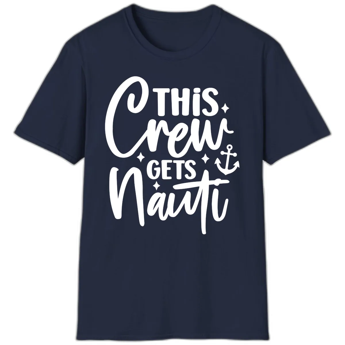 This Crew Gets Nauti Cruise Design T-Shirt in Navy