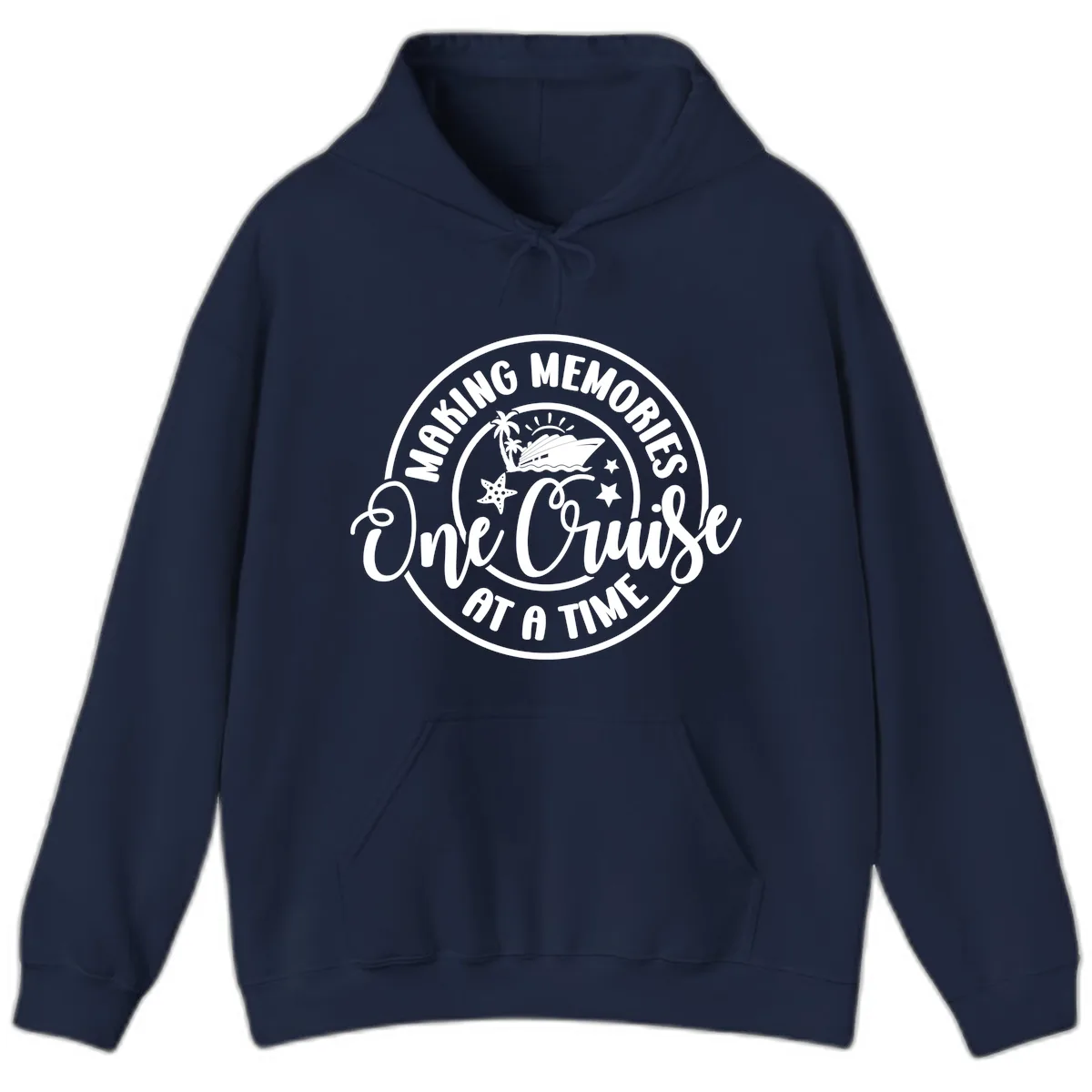 Making Memories One Cruise At A Time Hoodie in Navy