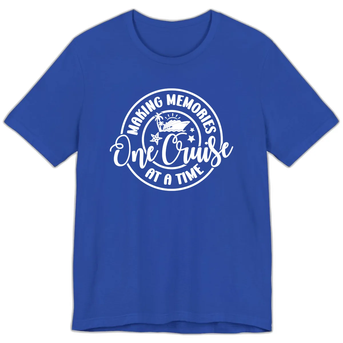 Making Memories One Cruise At A Time Premium T-Shirt in True Royal