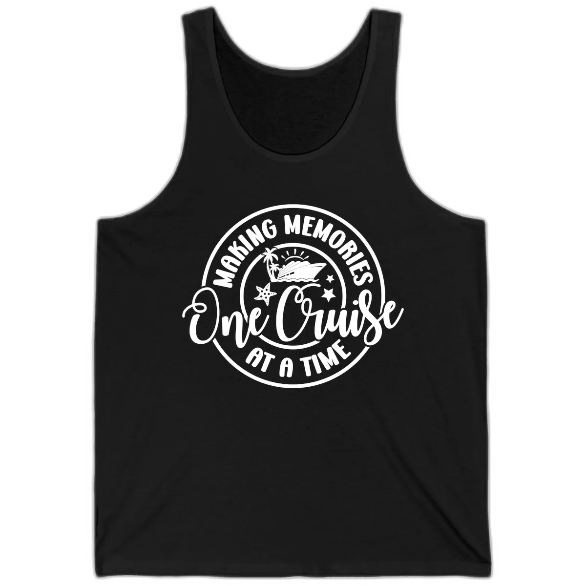 Making Memories One Cruise At A Time Tank in Black