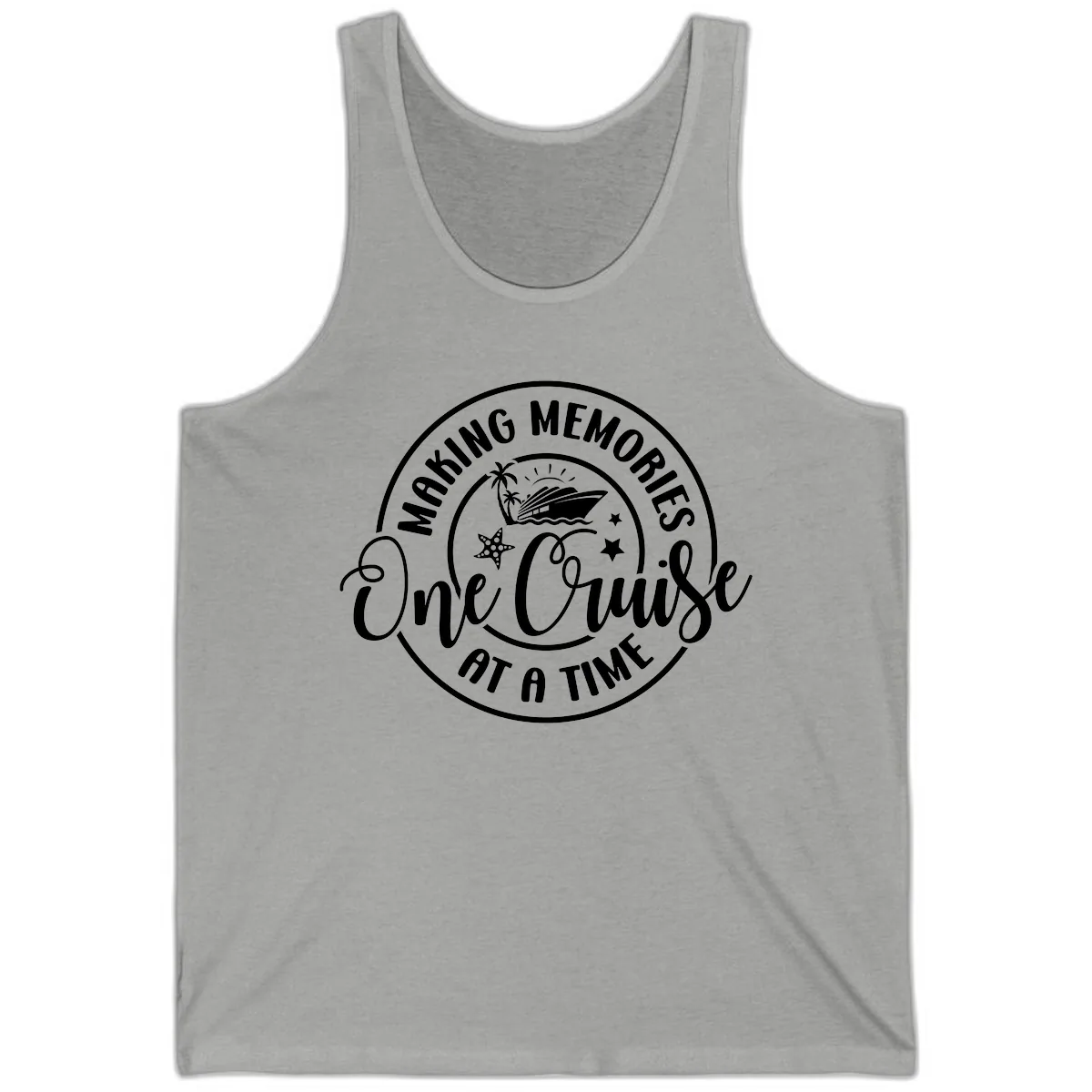 Making Memories One Cruise At A Time Tank in Athletic Heather