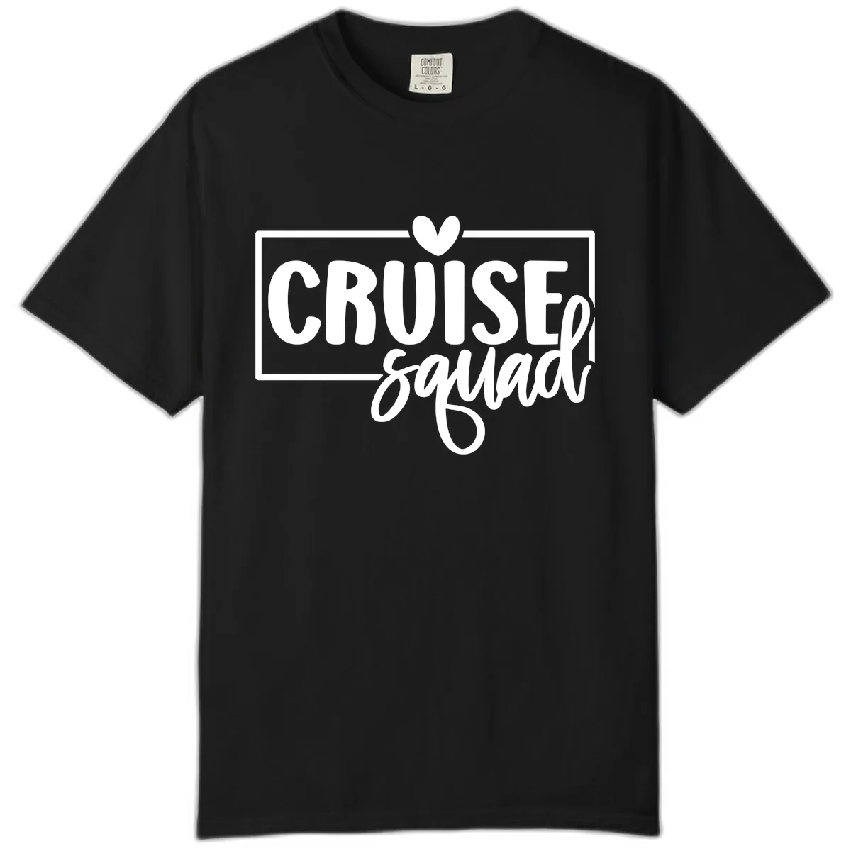 Cruise Squad Matching Group Design Comfort Color in Black
