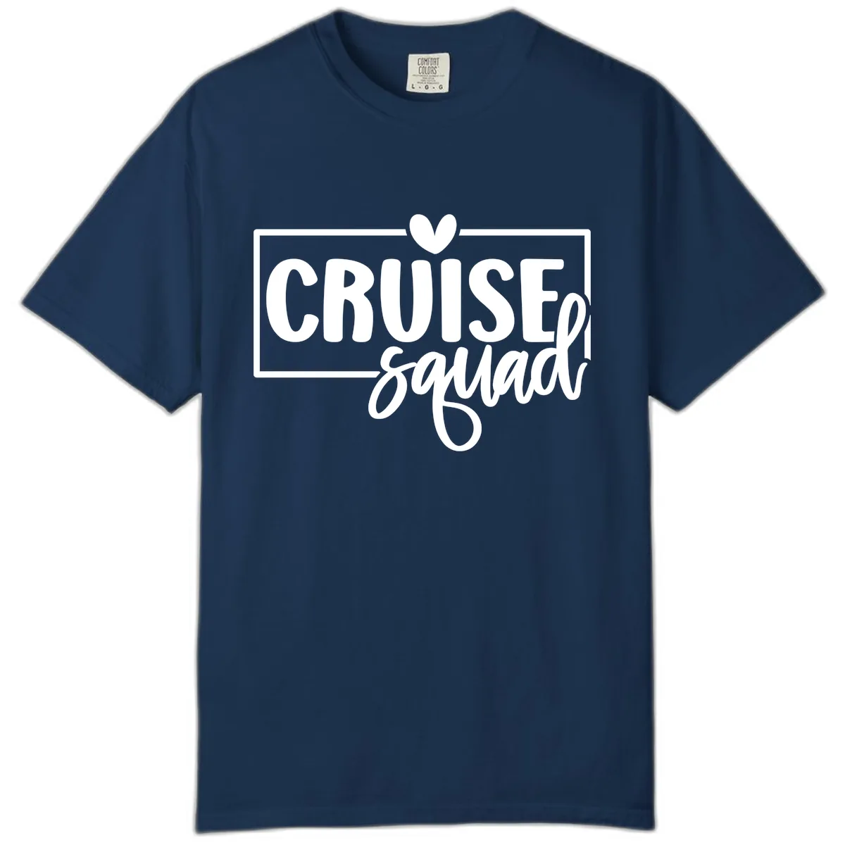 Cruise Squad Matching Group Design Comfort Color in Navy