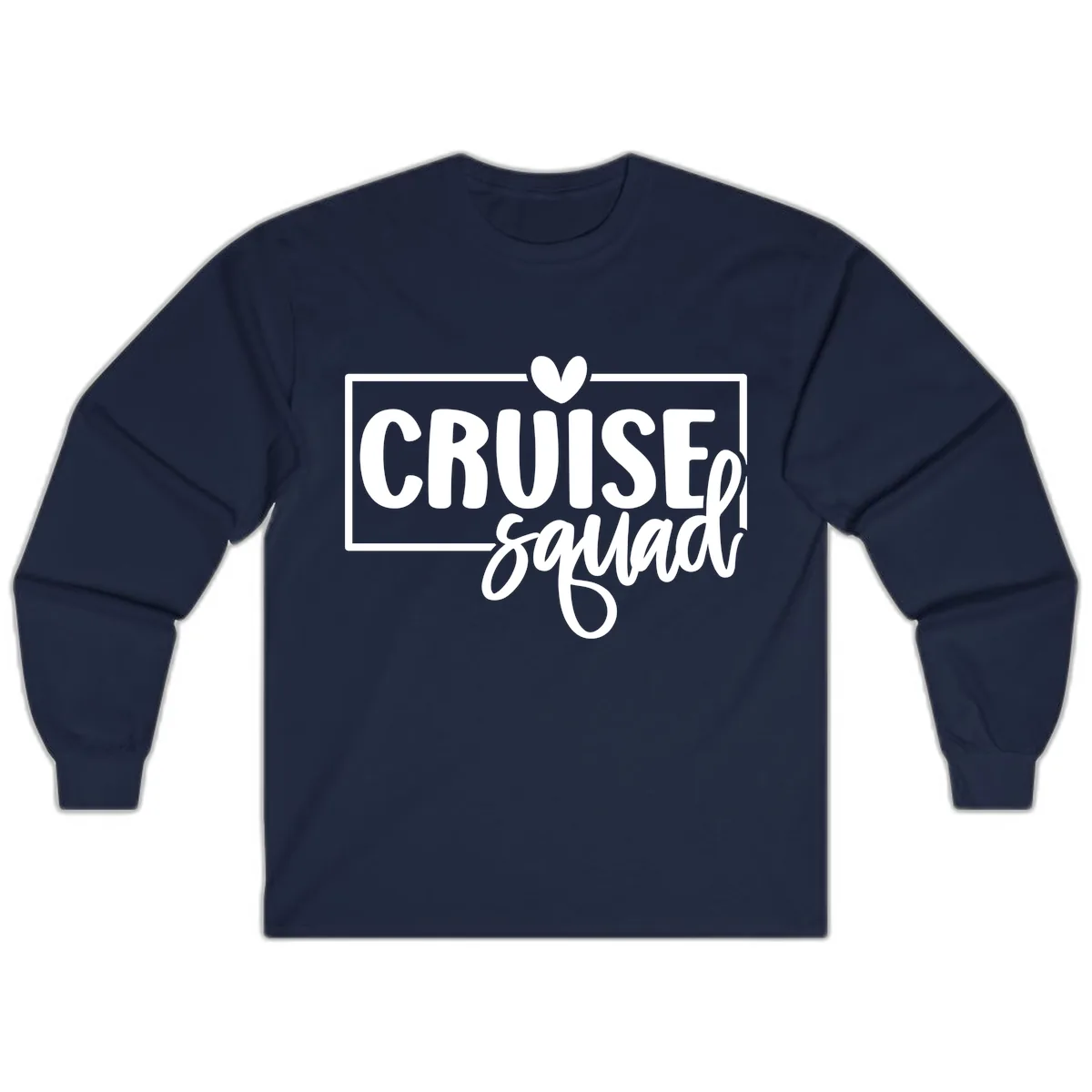 Cruise Squad Matching Group Design Long Sleeve in Navy