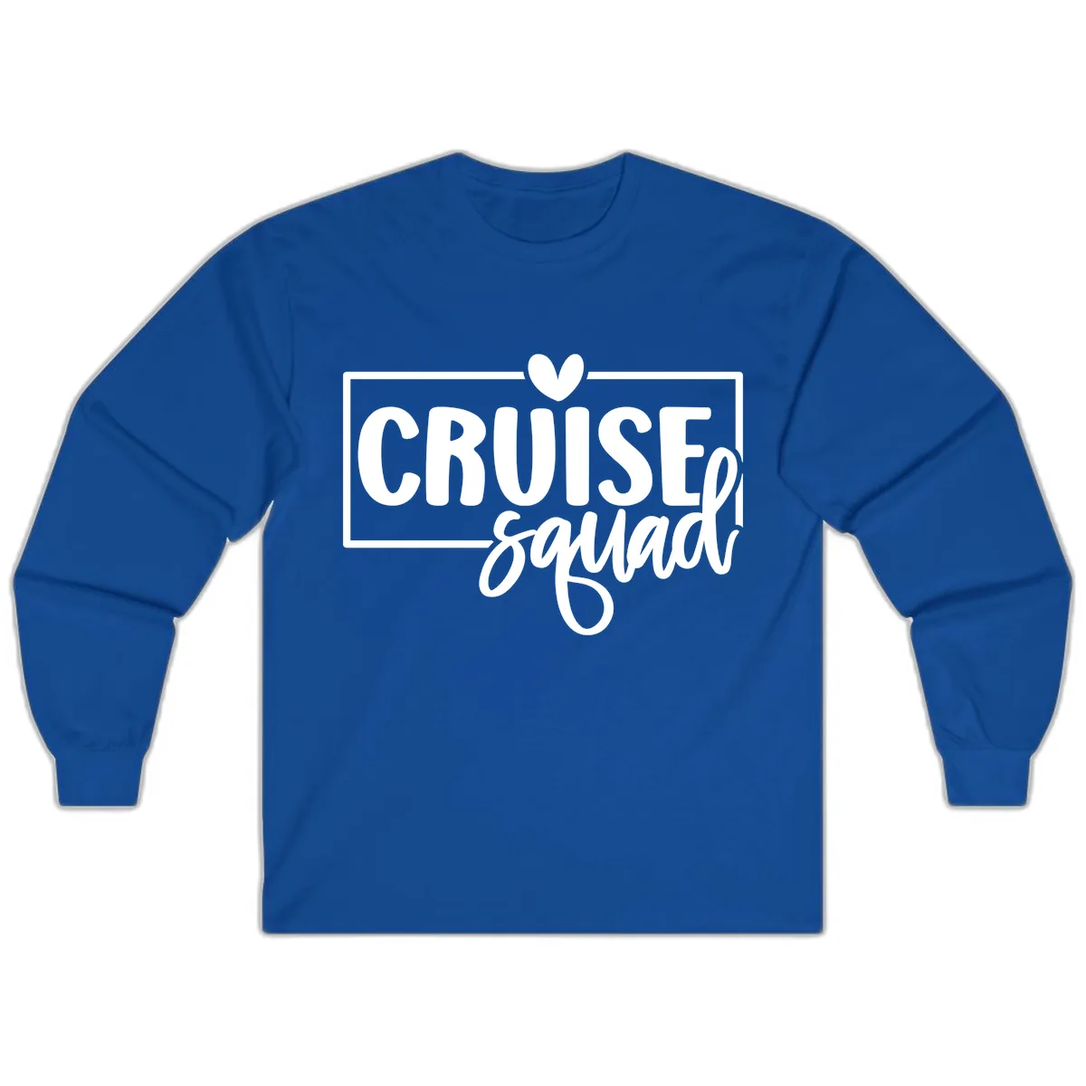 Cruise Squad Matching Group Design Long Sleeve in Royal