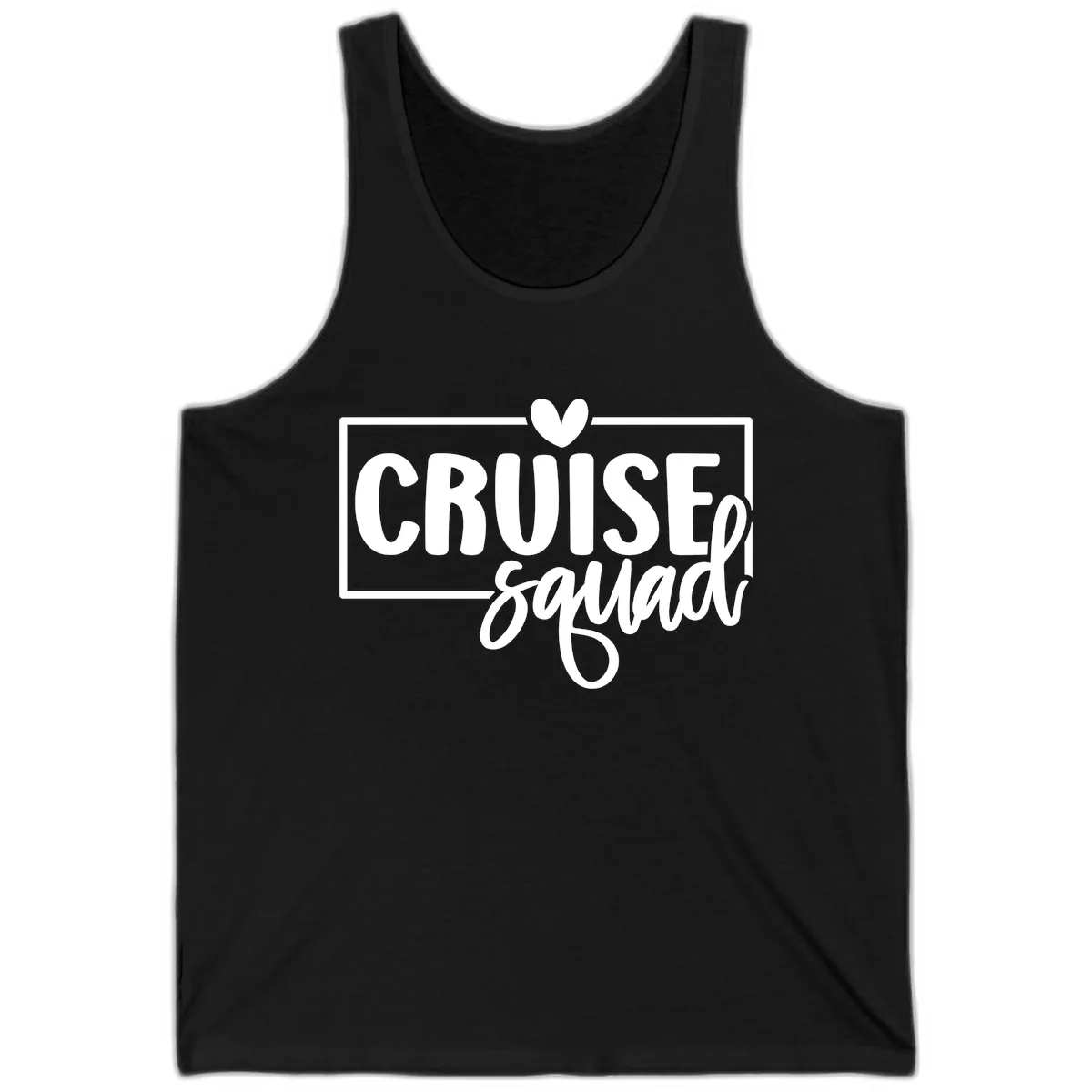 Cruise Squad Matching Group Design Tank in Black