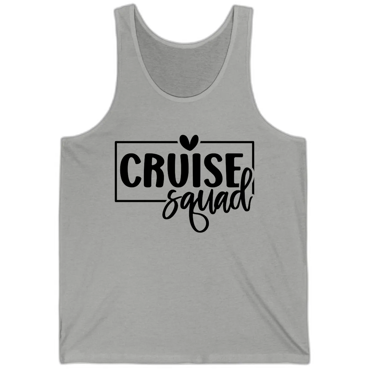Cruise Squad Matching Group Design Tank in Athletic Heather