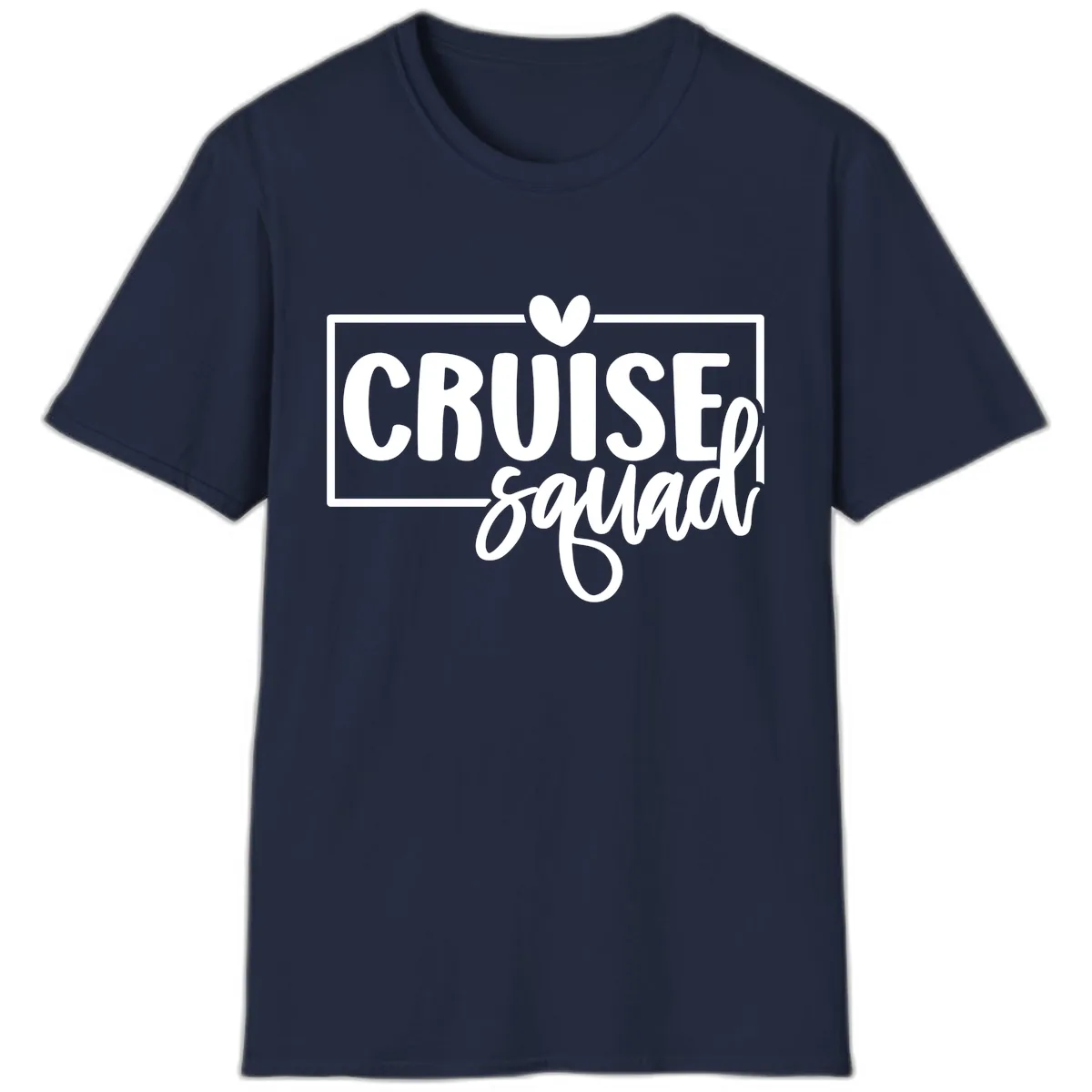 Cruise Squad Matching Group Design T-Shirt in Navy