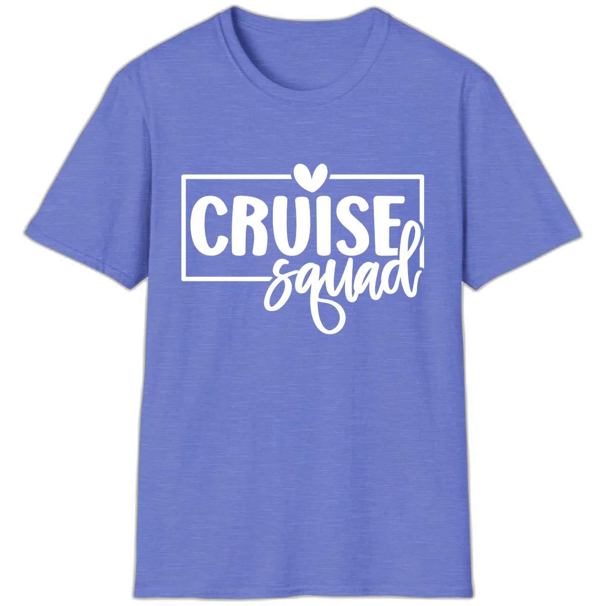 Cruise Squad Matching Group Design T-Shirt in Heather Royal