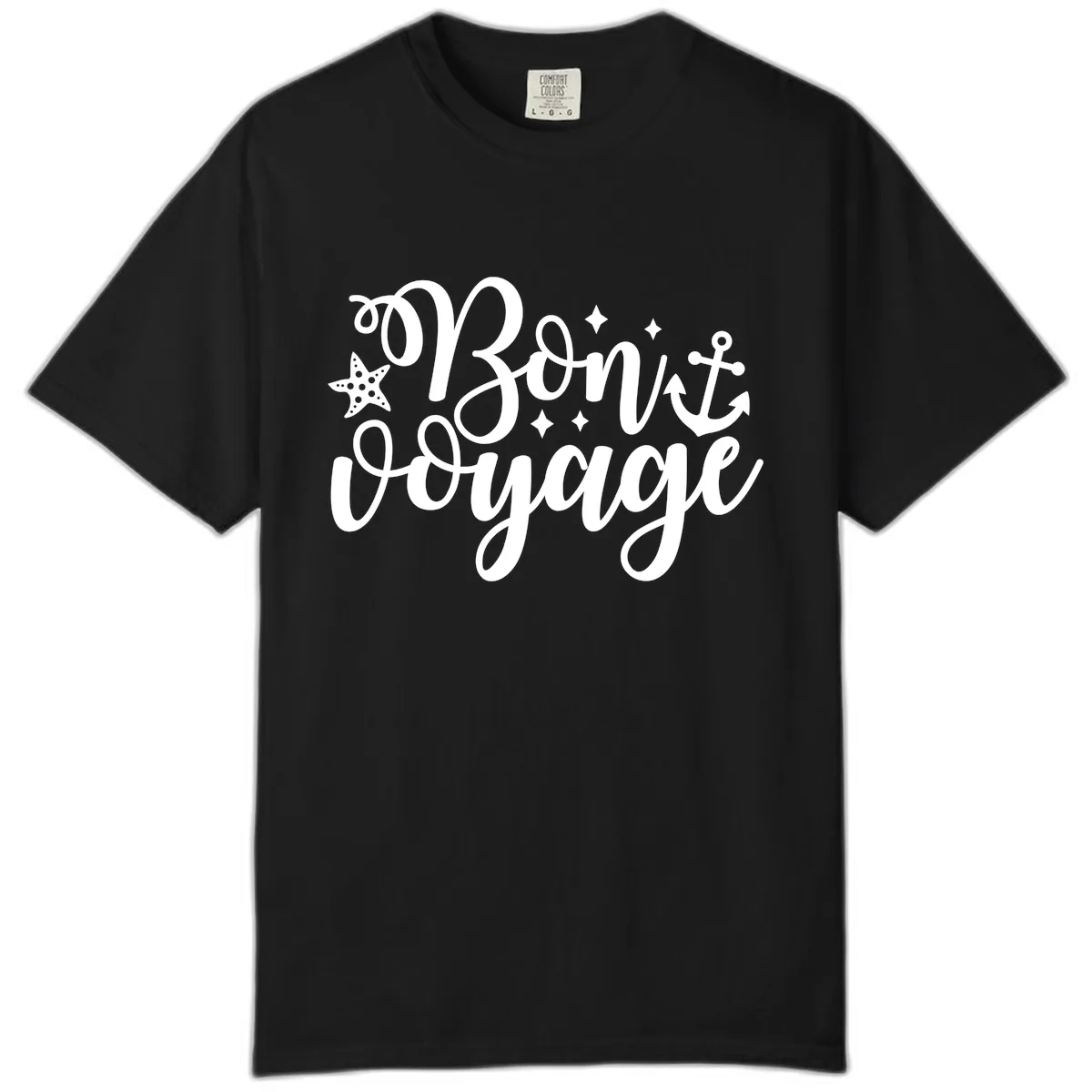 Bon Voyage Cruise Departure Design Comfort Color in Black