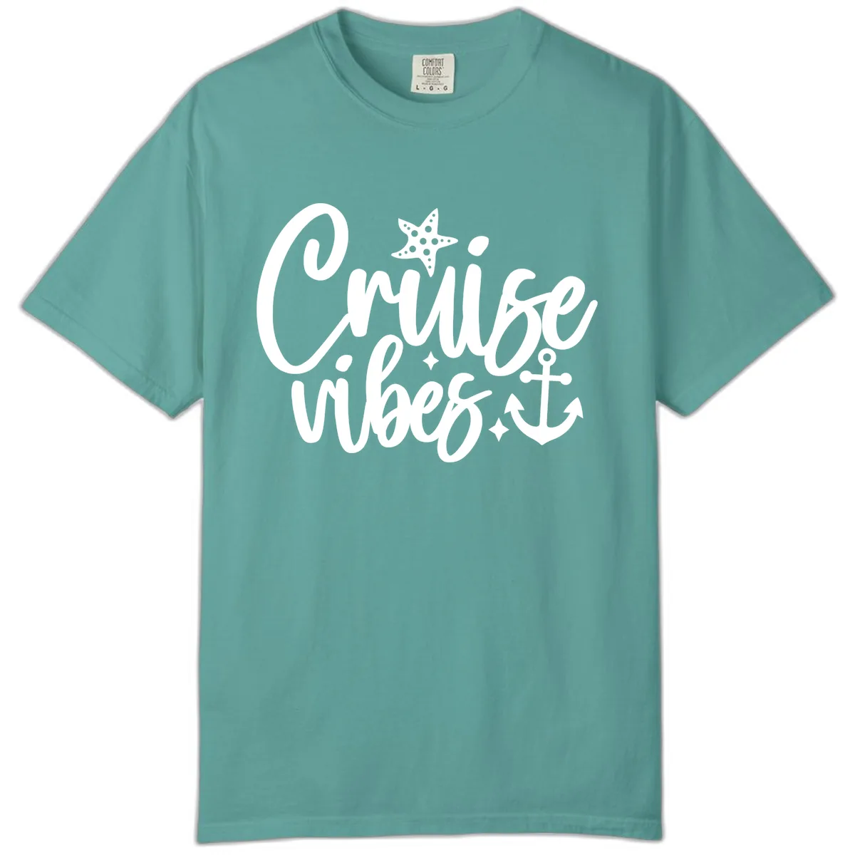 Cruise Vibes Nautical Themed Design Comfort Color in Seafoam