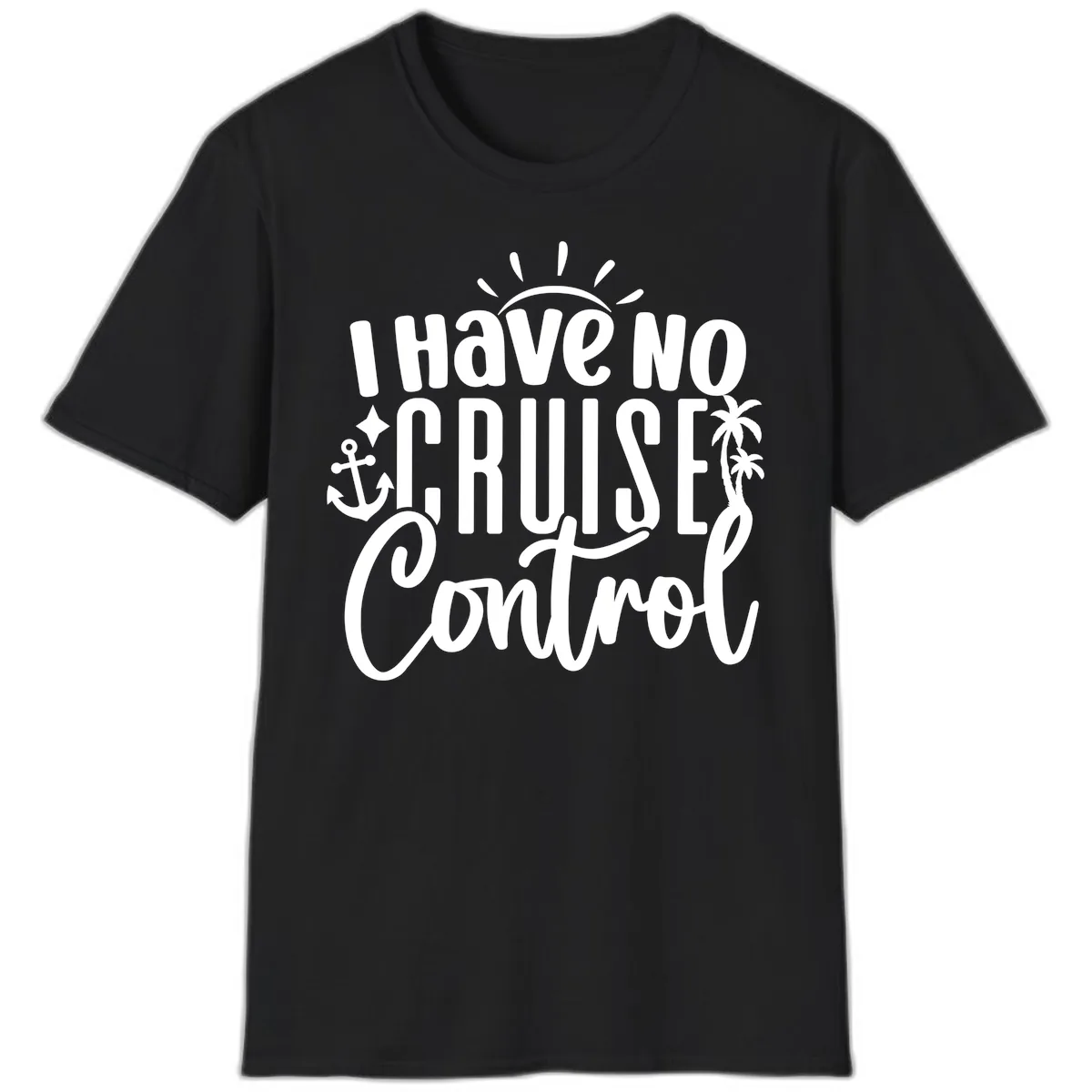 I Have No Cruise Control T-Shirt in Black