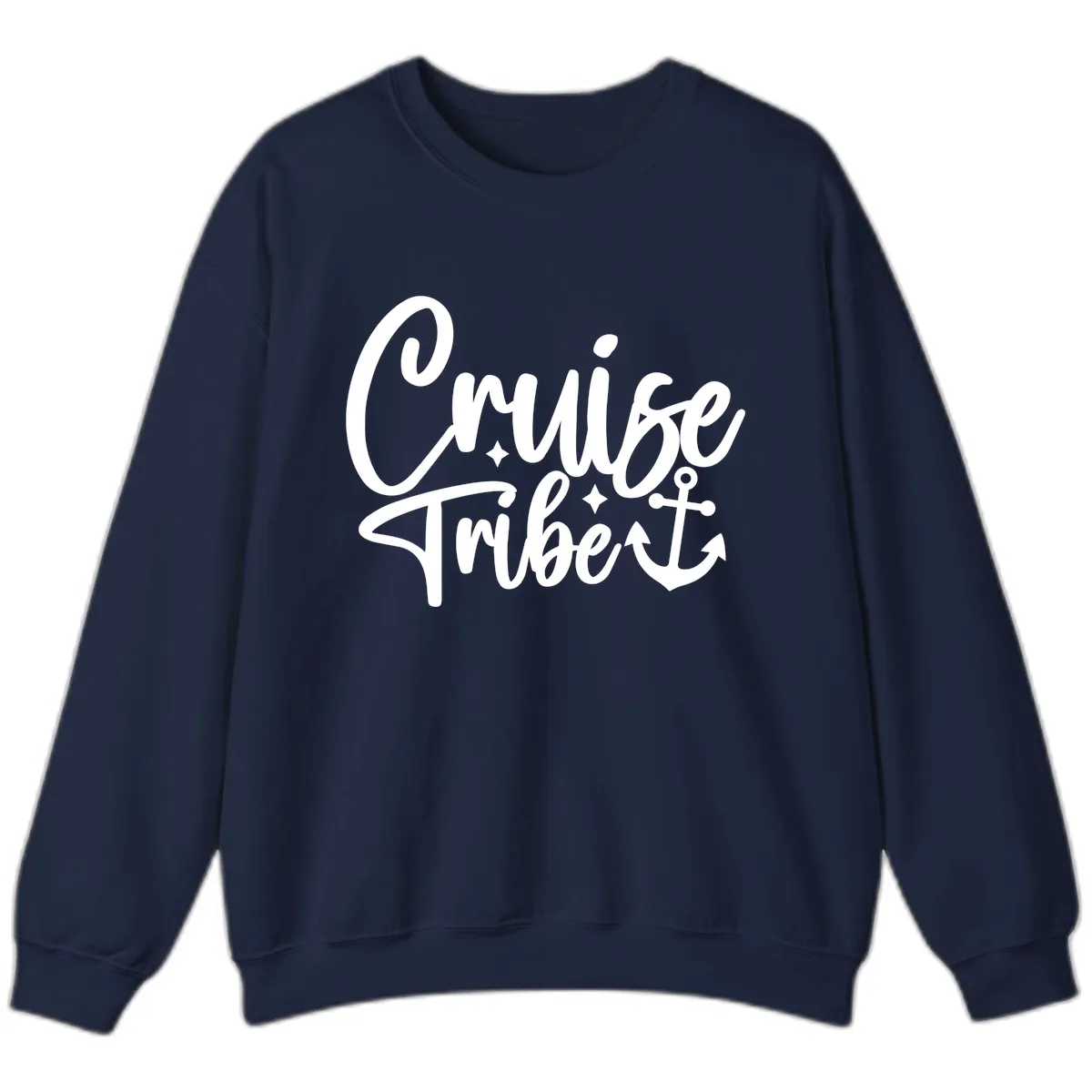 Cruise Tribe Anchor Design Sweatshirt in Navy