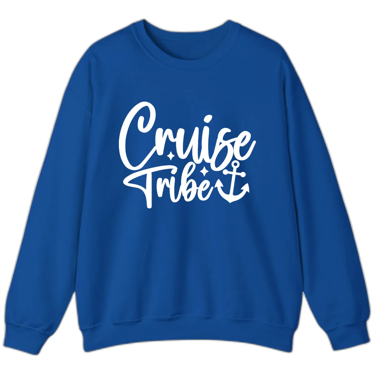 Cruise Tribe Anchor Design Sweatshirt in Royal