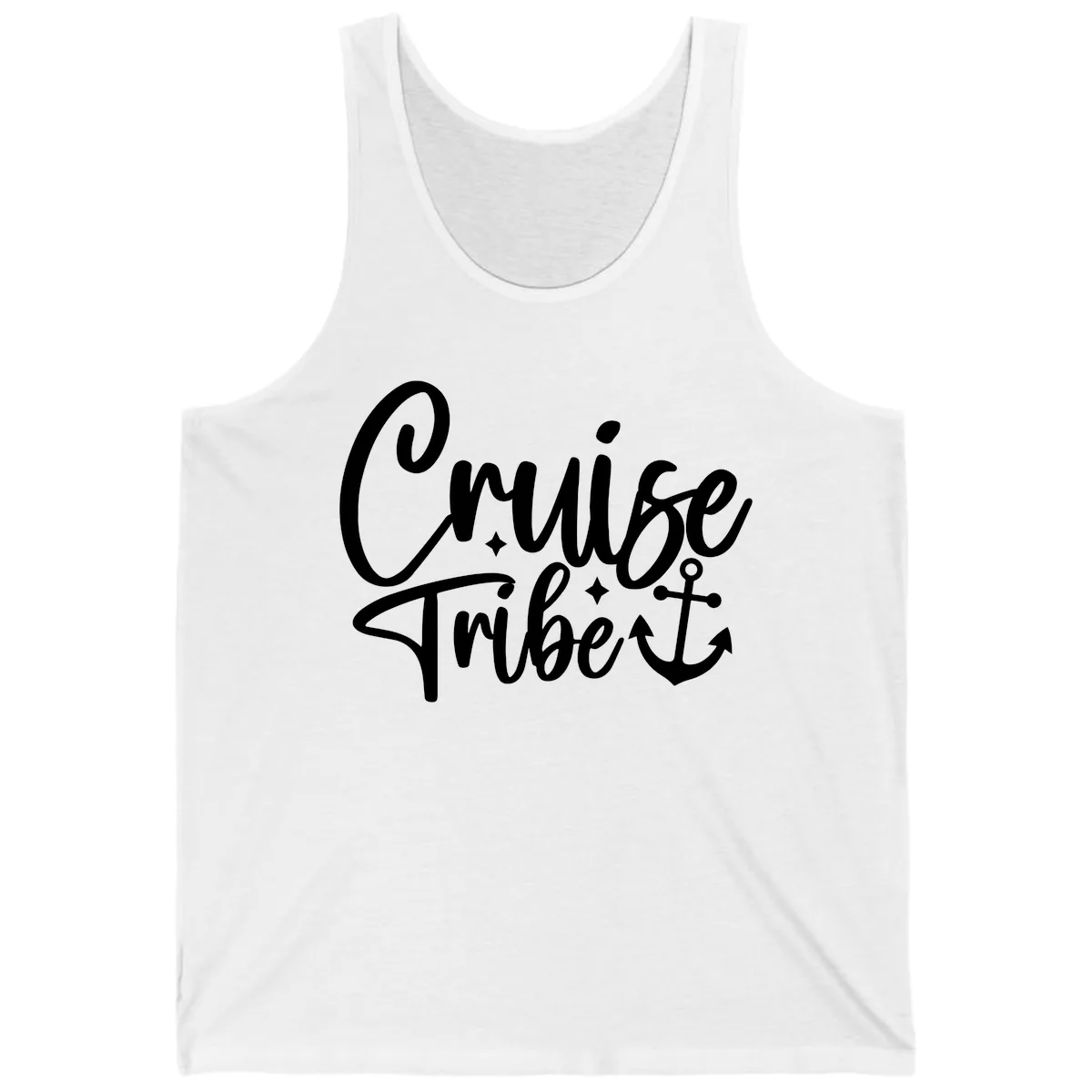 Cruise Tribe Anchor Design Tank in White