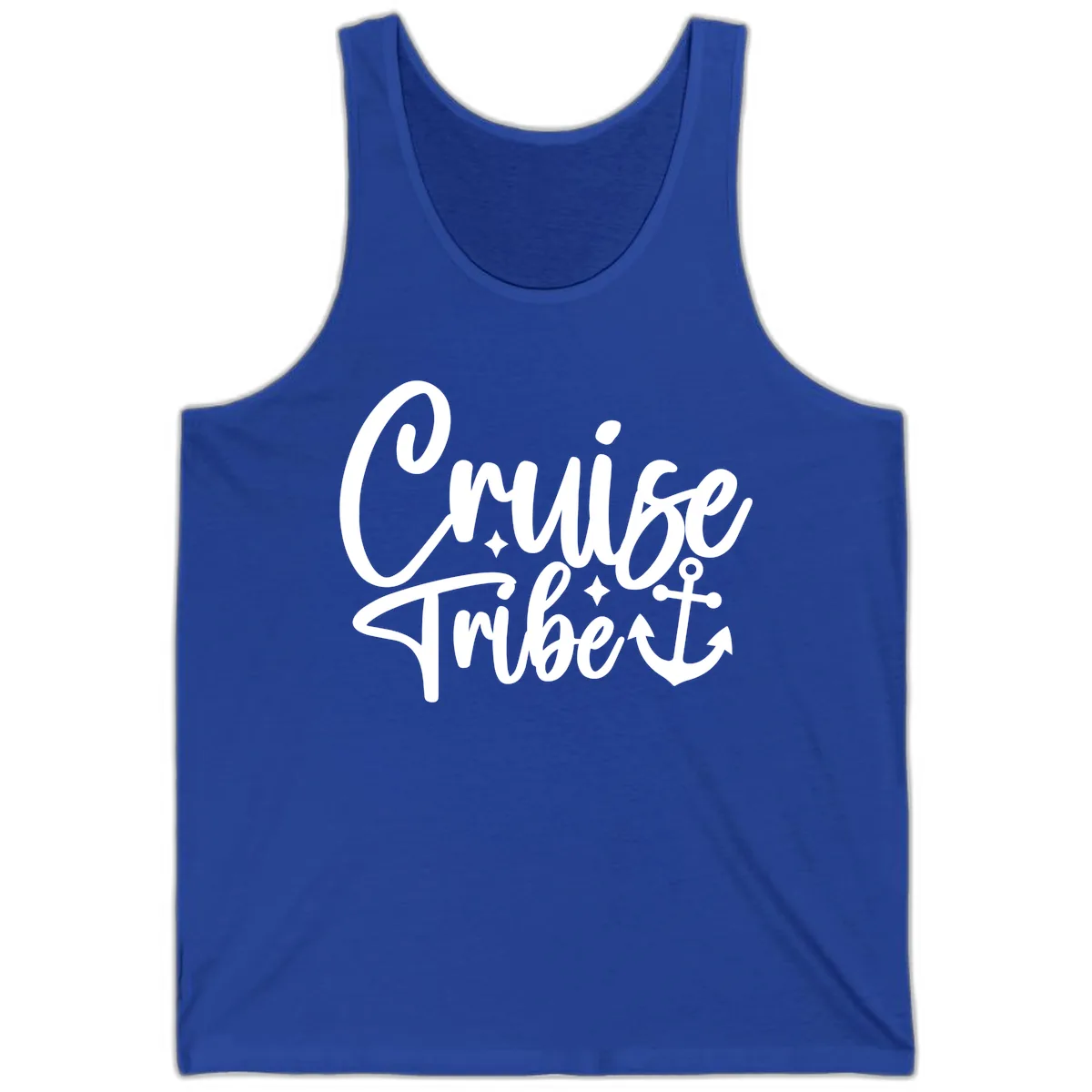 Cruise Tribe Anchor Design Tank in True Royal