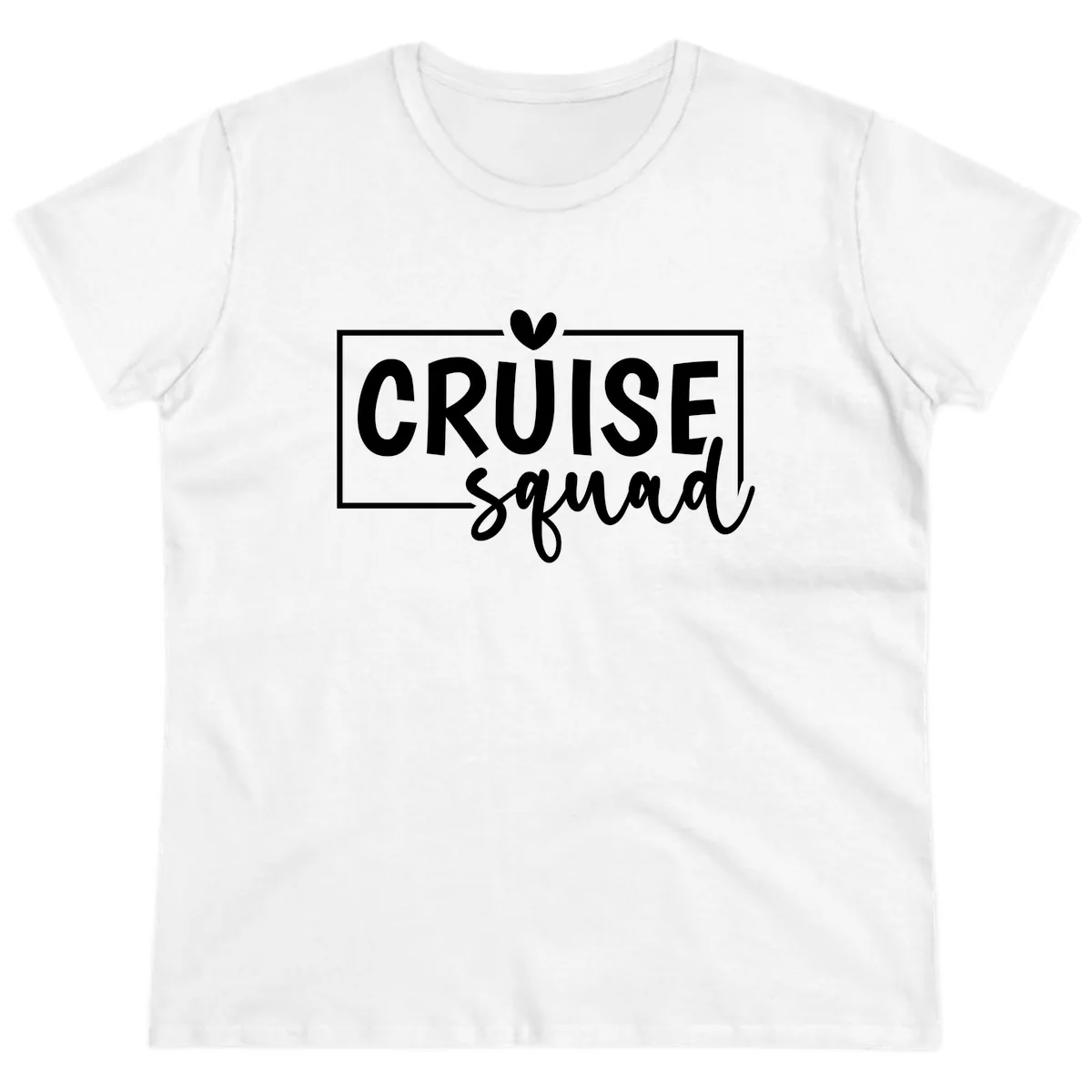 Cruise Squad Matching Family Ladies Tee in White