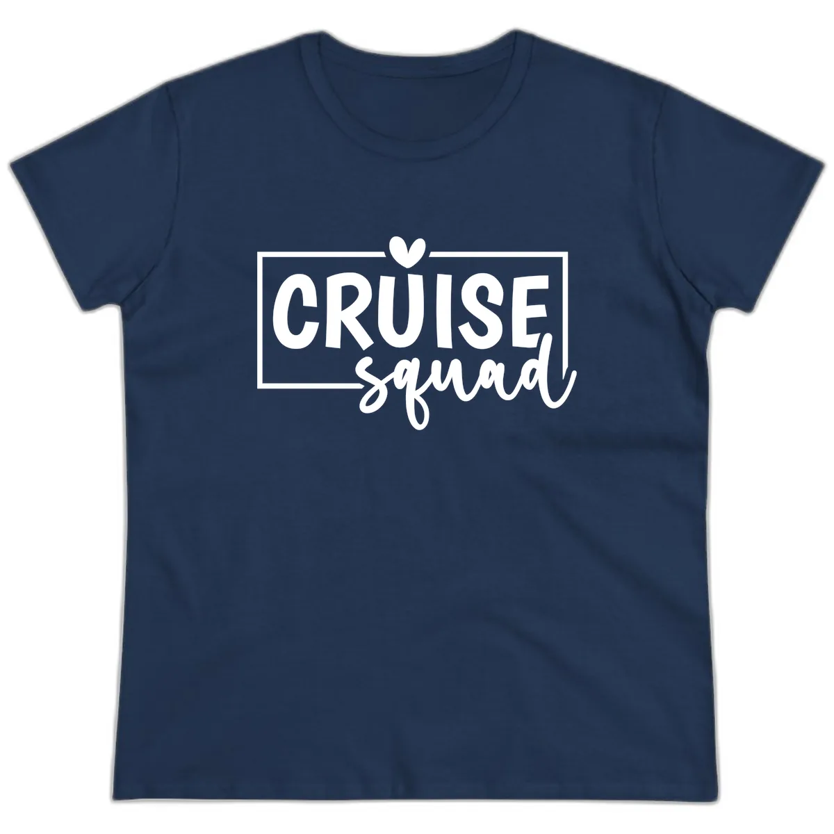 Cruise Squad Matching Family Ladies Tee in Navy
