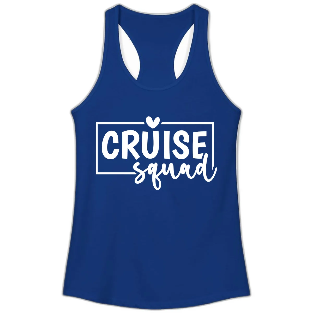 Cruise Squad Matching Family Ladies Tank in Solid Royal